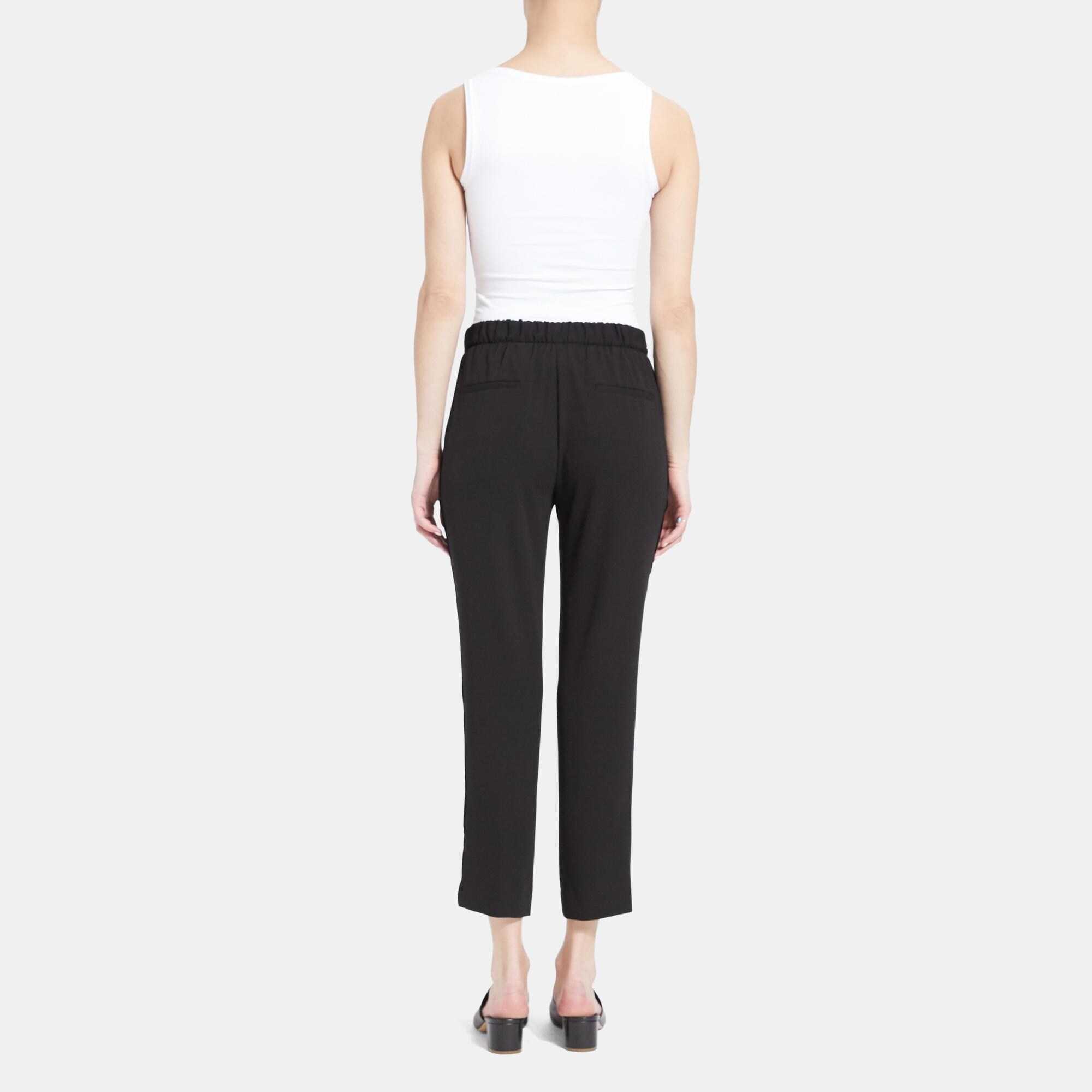 Cropped Pant in Crepe
