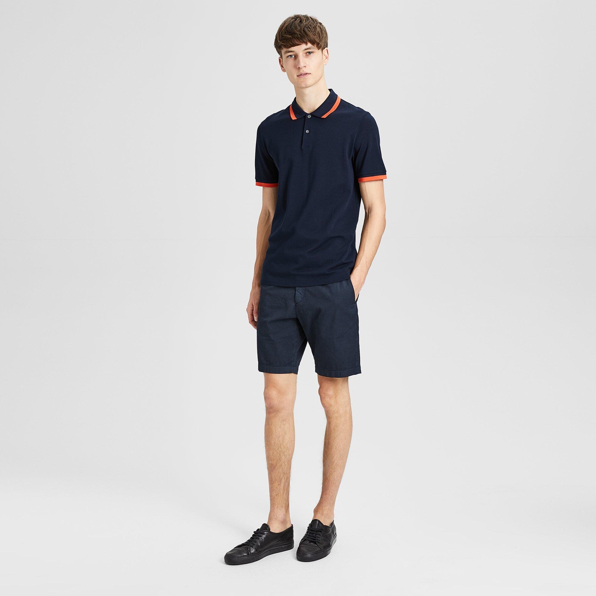 Cotton Pique Bold Striped Polo