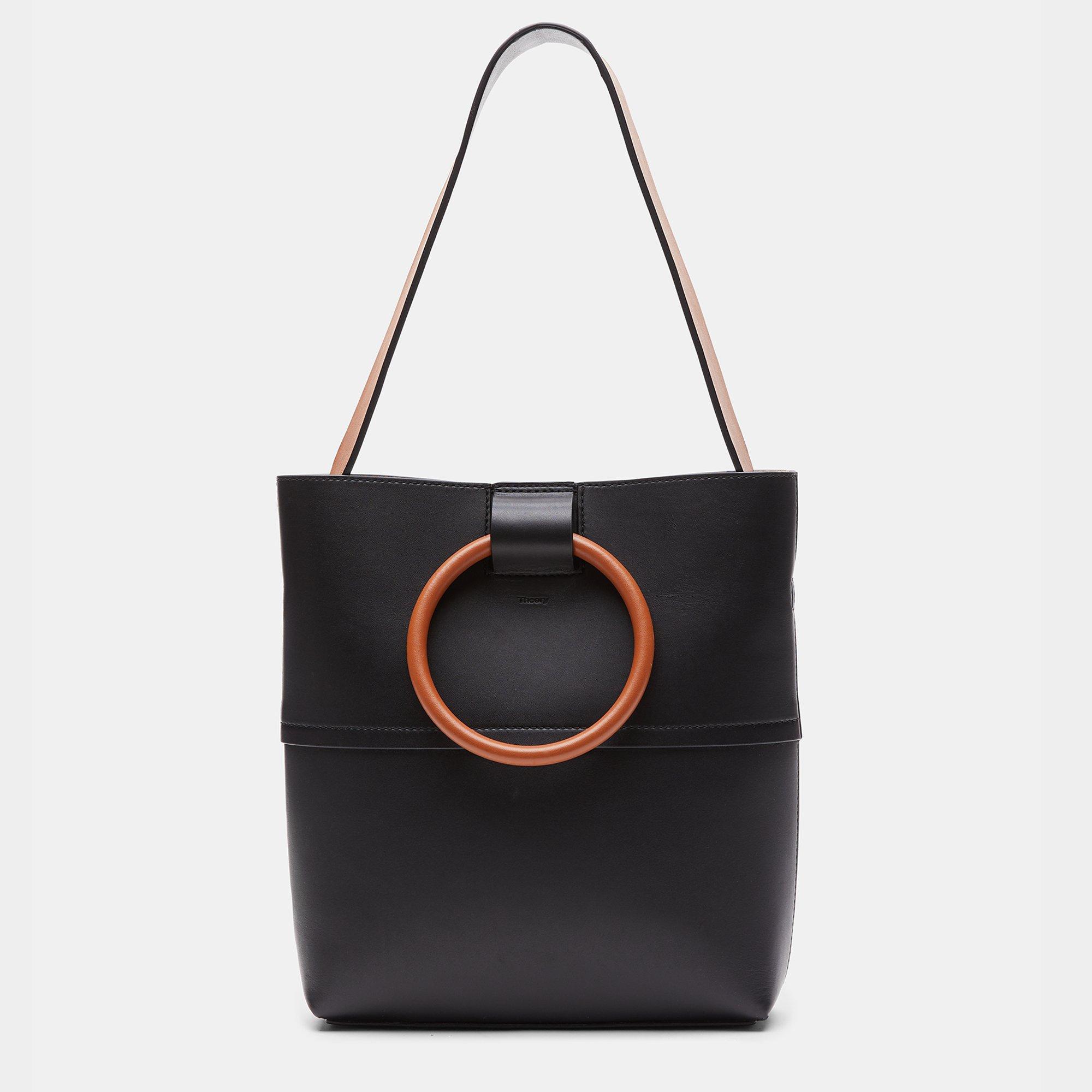 Smooth Leather Mini Hoop Tote
