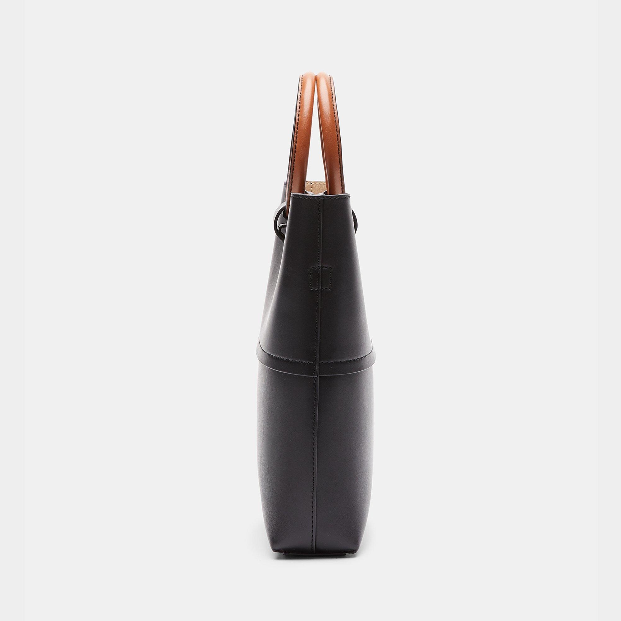 Smooth Leather Mini Hoop Tote