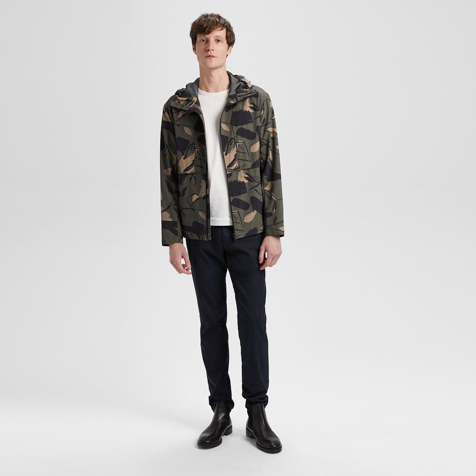 Camo Hooded Tech Jacket