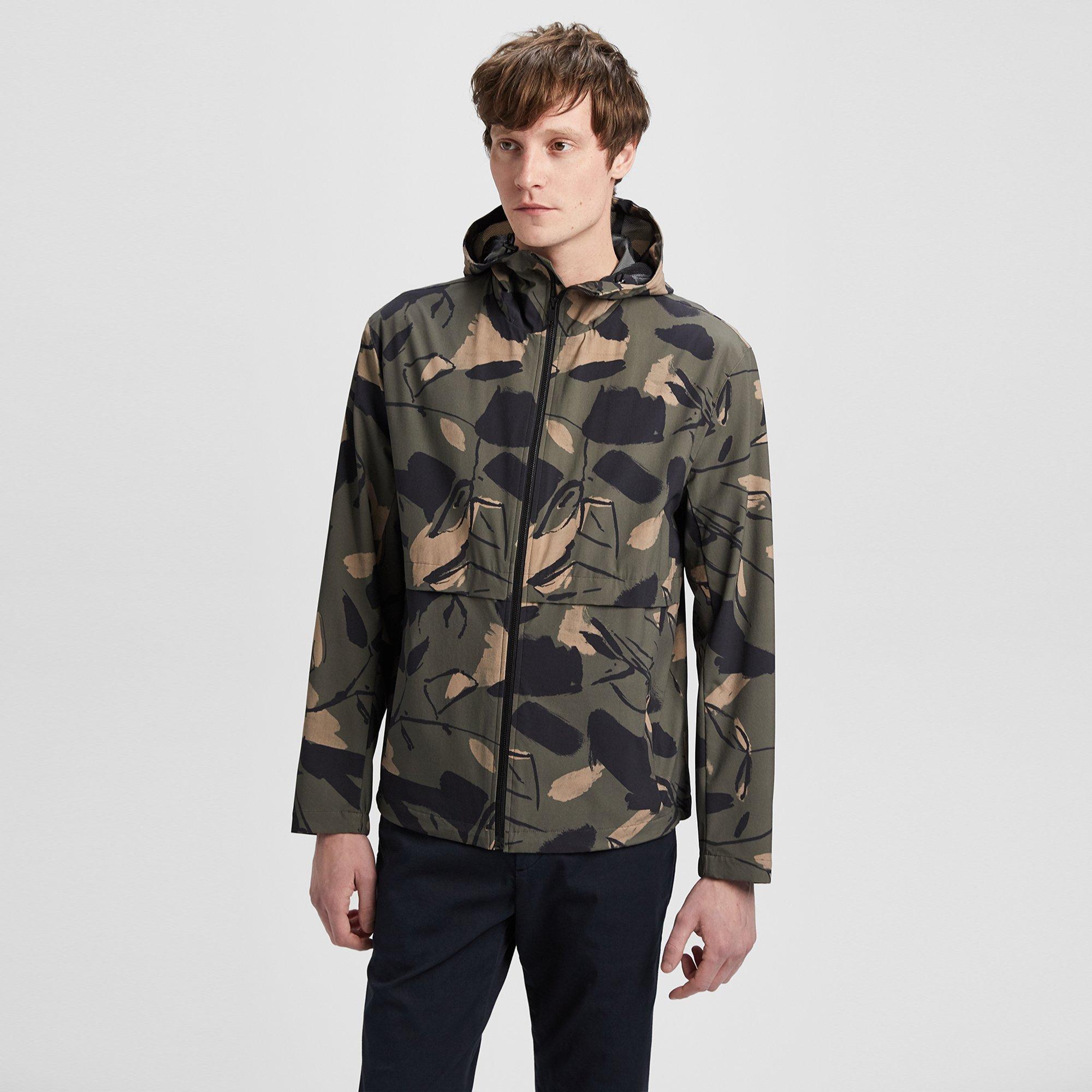 Camo Hooded Tech Jacket