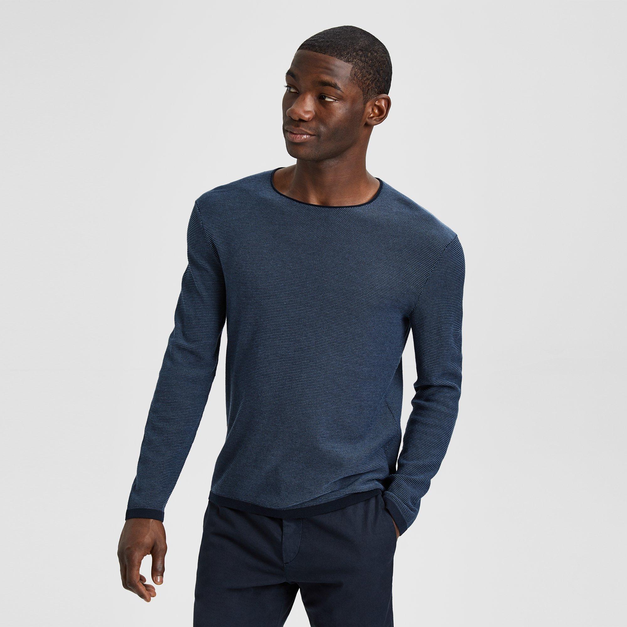 Cotton Jacquard Crewneck