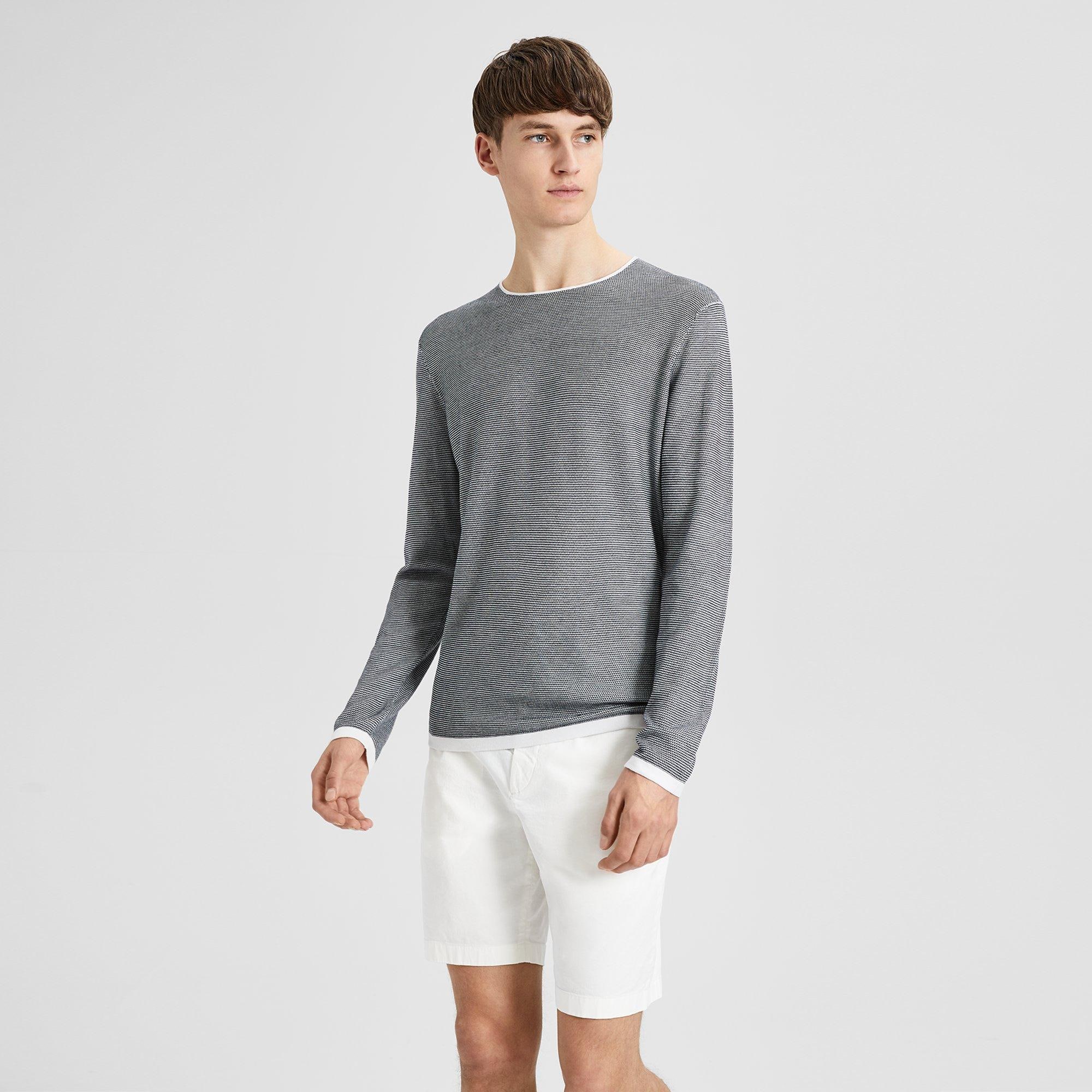 Cotton Jacquard Crewneck