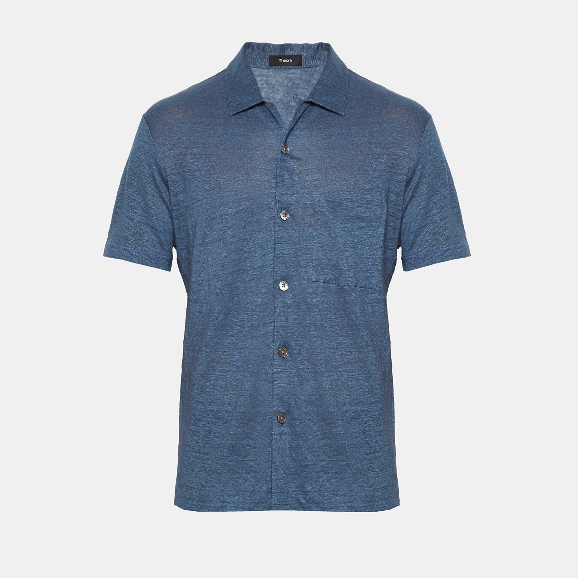Linen Knit Pocket Shirt