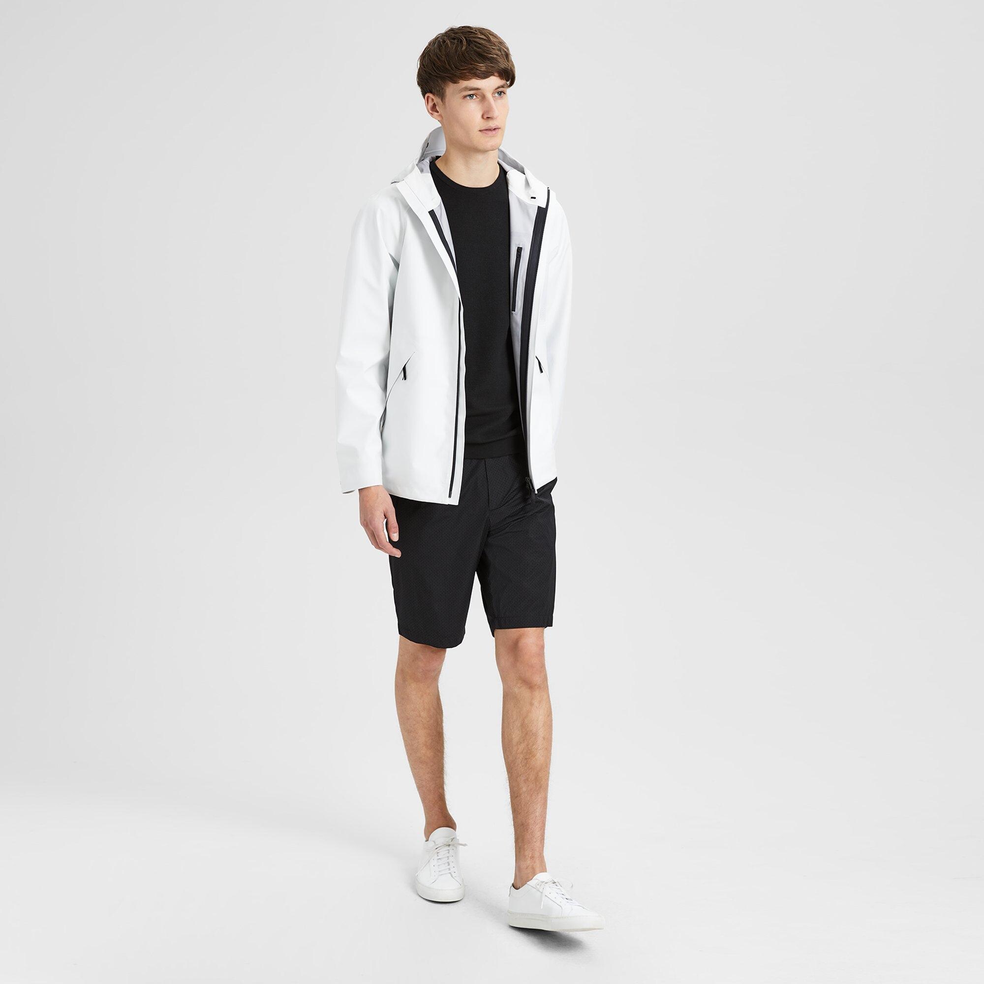 Triple-Layer Poplin Hooded Jacket