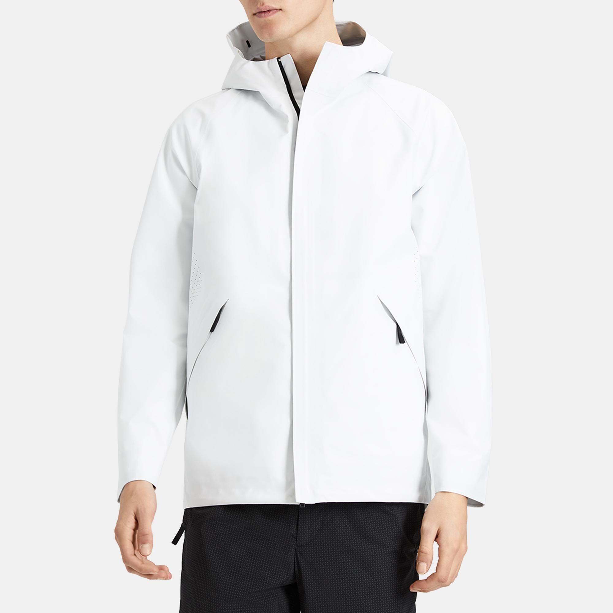 Triple-Layer Poplin Hooded Jacket