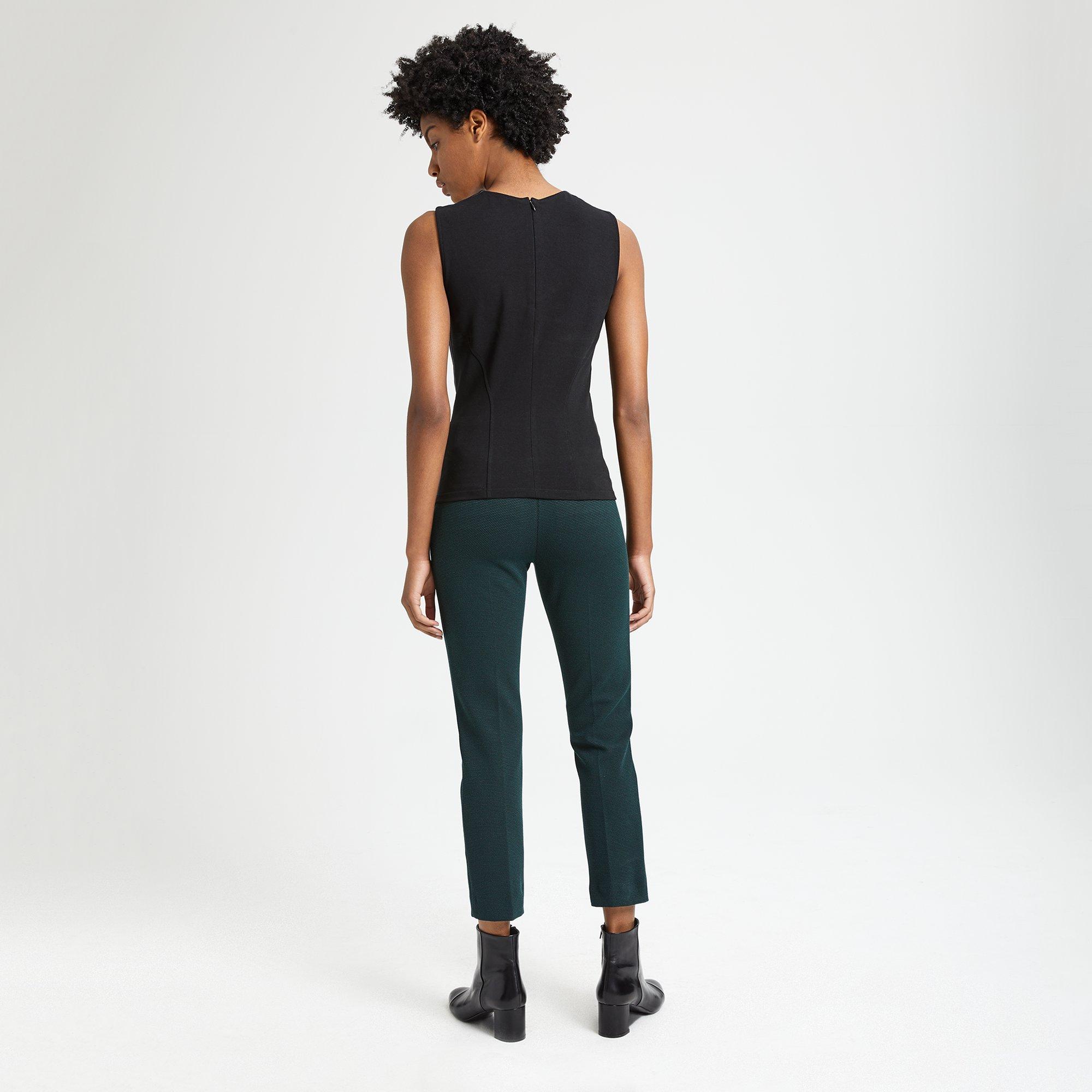 Leather Modern Seamed Shell