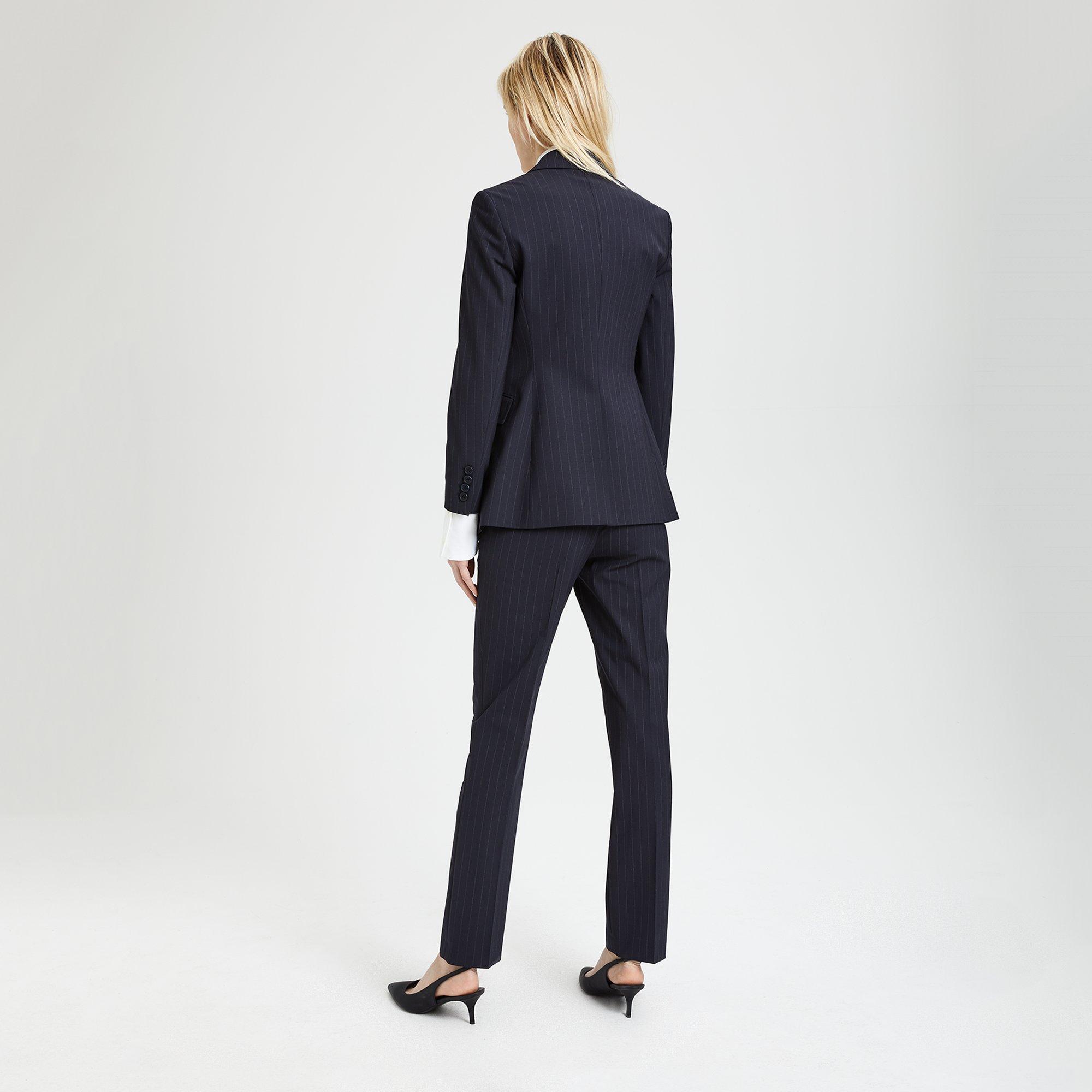 Theory Official Site | Etiennette Blazer In Pinstripe Good Wool