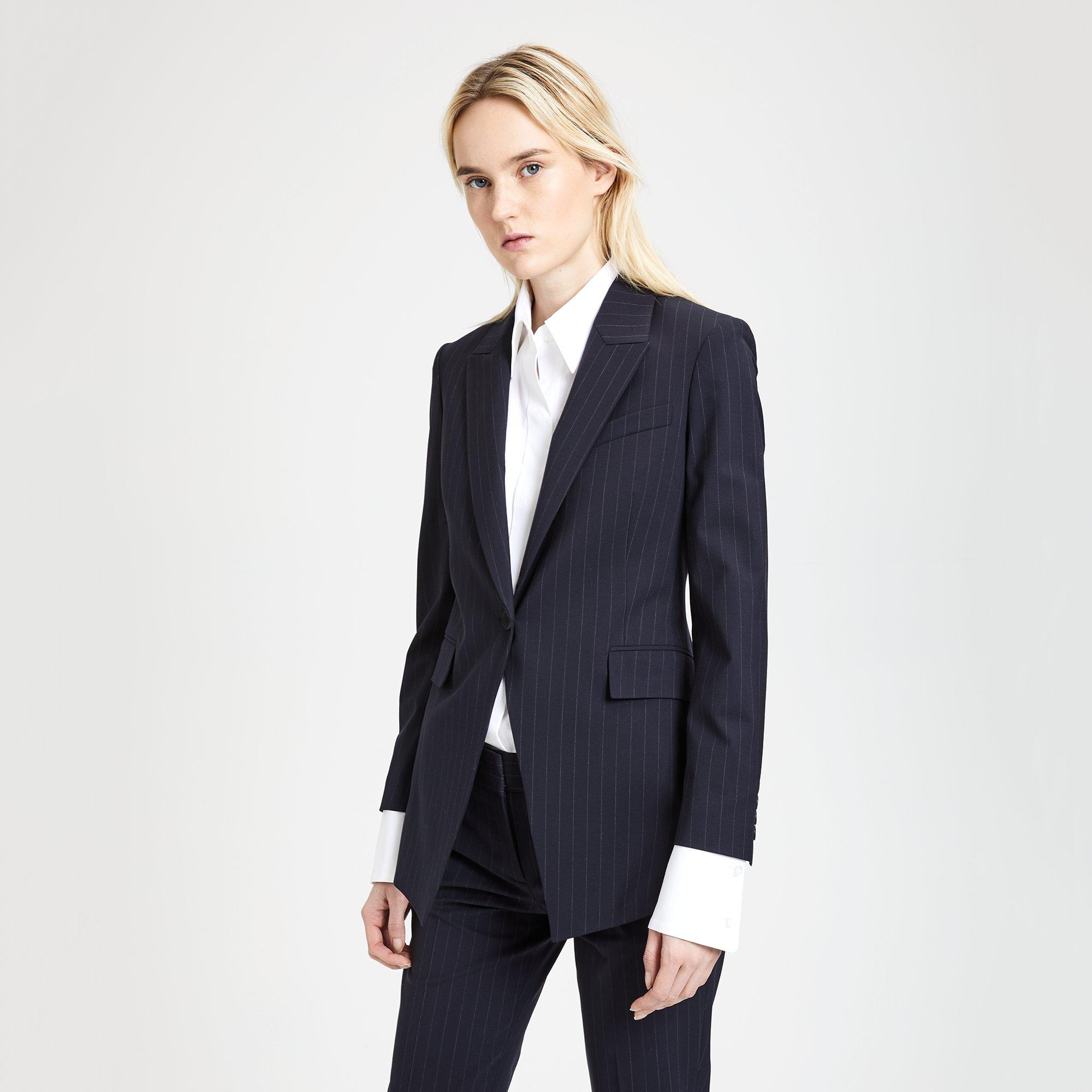 Etiennette Blazer in Pinstripe Good Wool