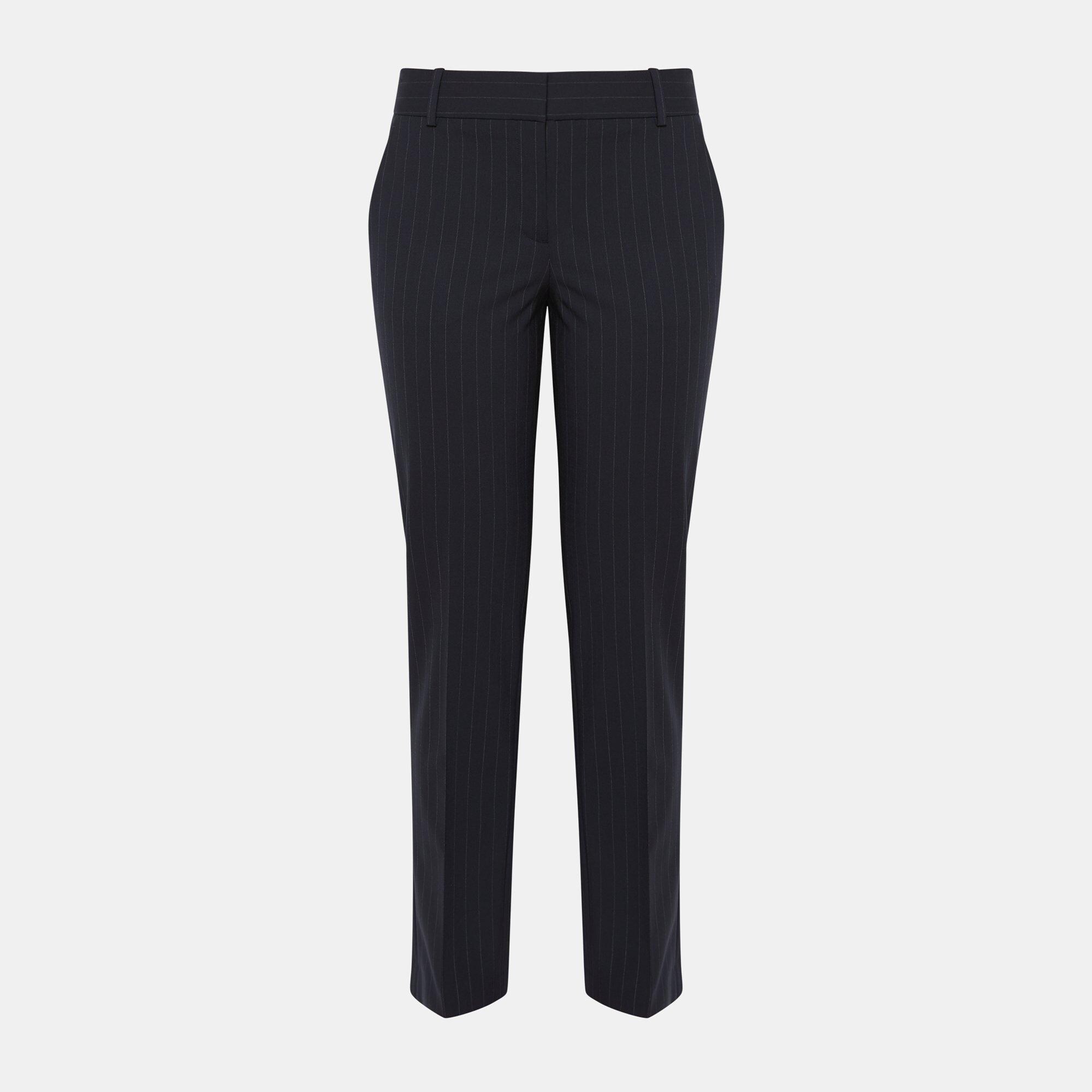 Good Wool Pinstripe Straight Pant