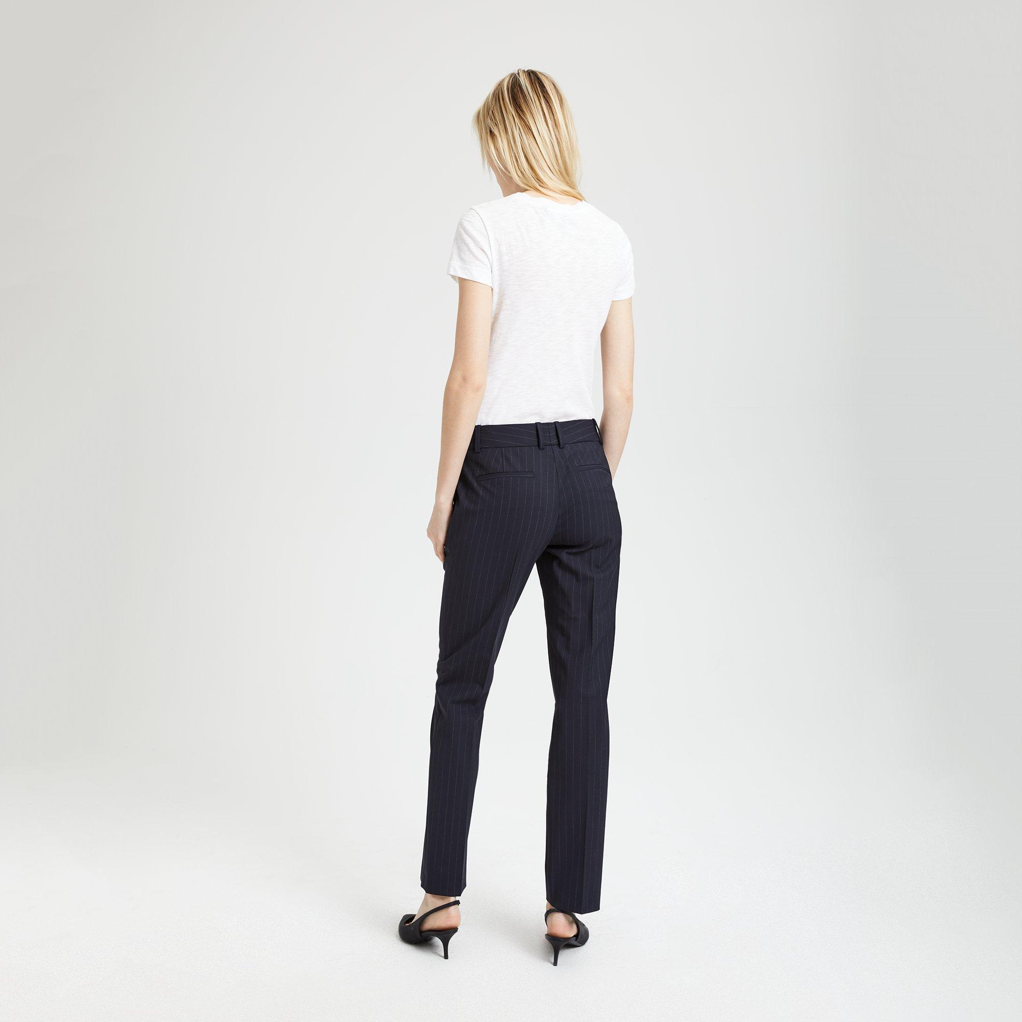 Good Wool Pinstripe Straight Pant