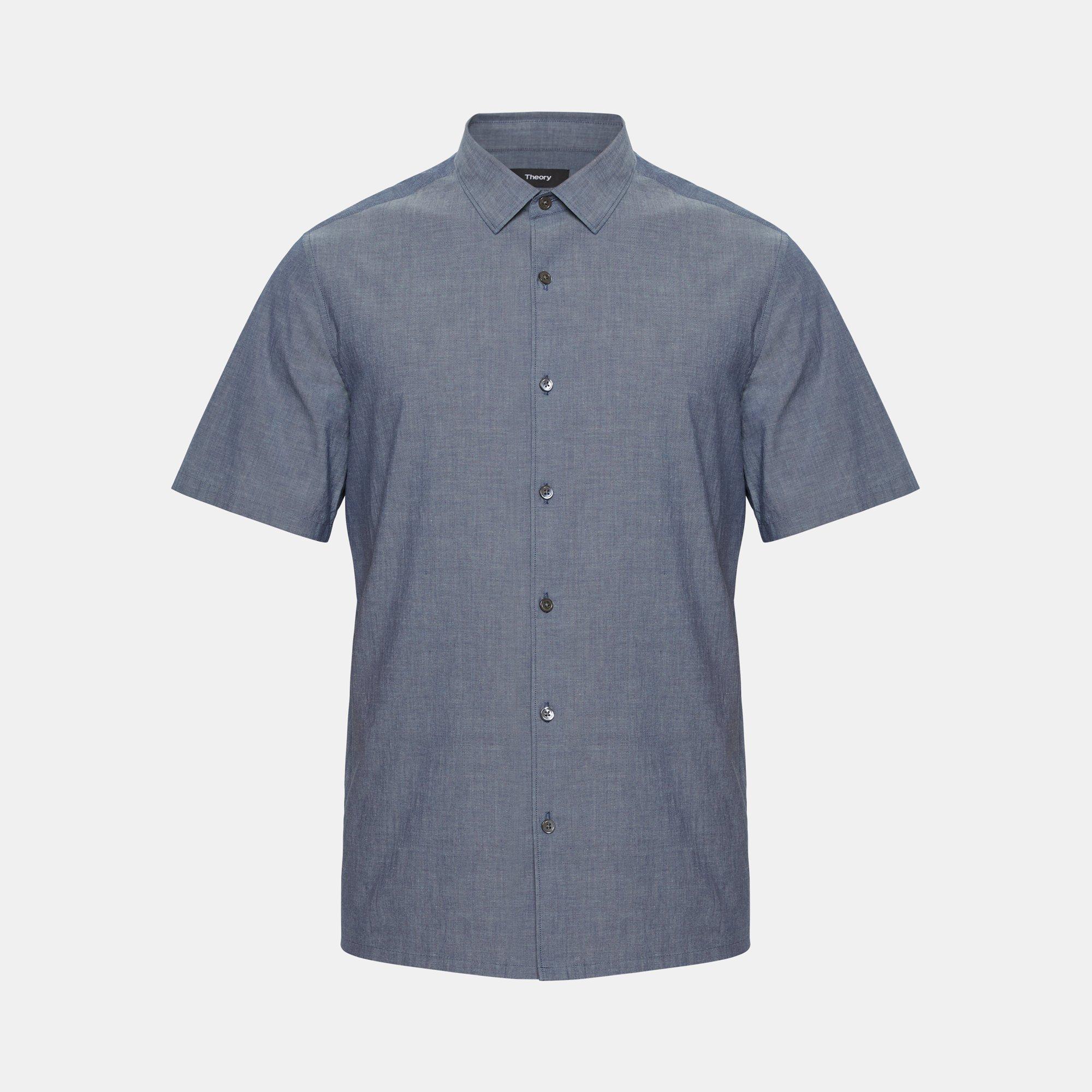 Cotton Chambray Standard-Fit Shirt