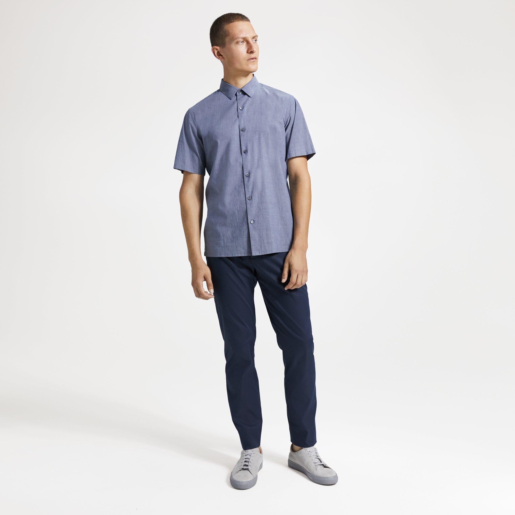 Cotton Chambray Standard-Fit Shirt