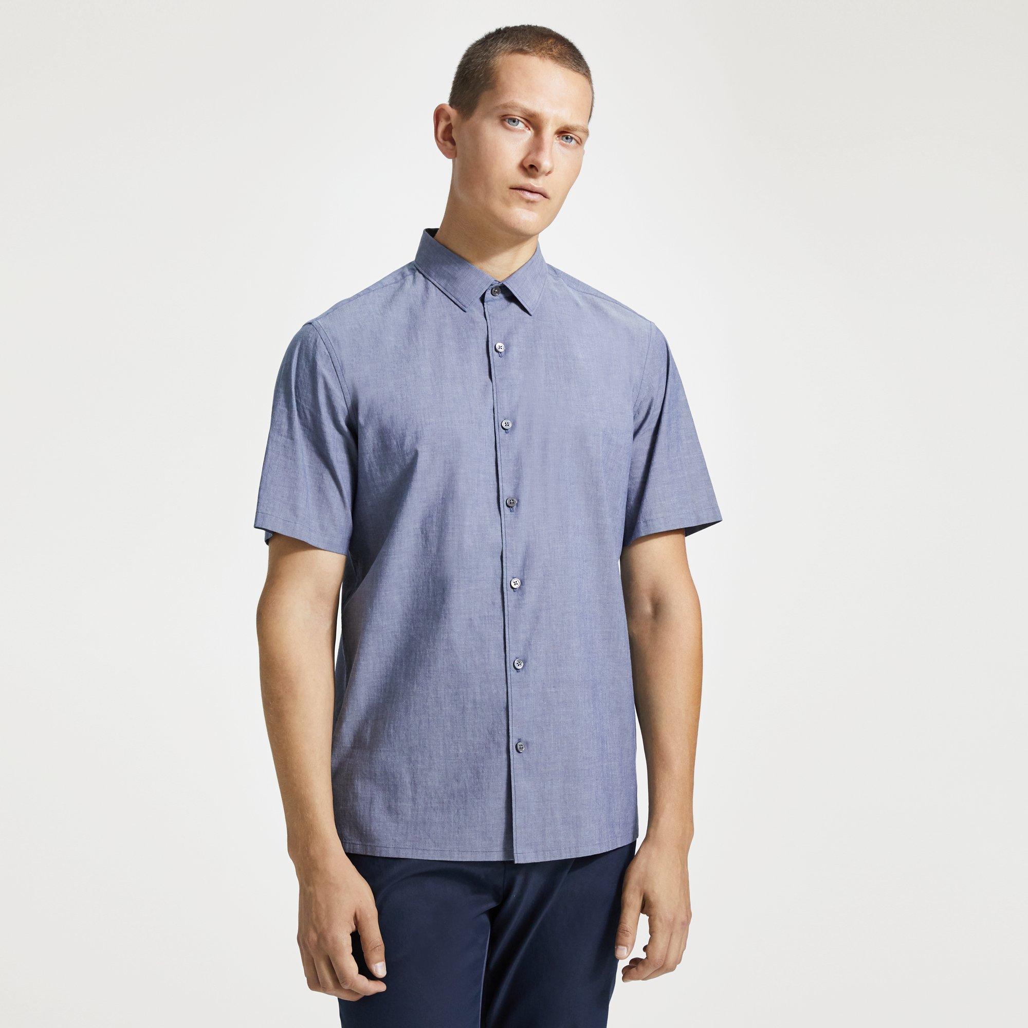 Cotton Chambray Standard-Fit Shirt