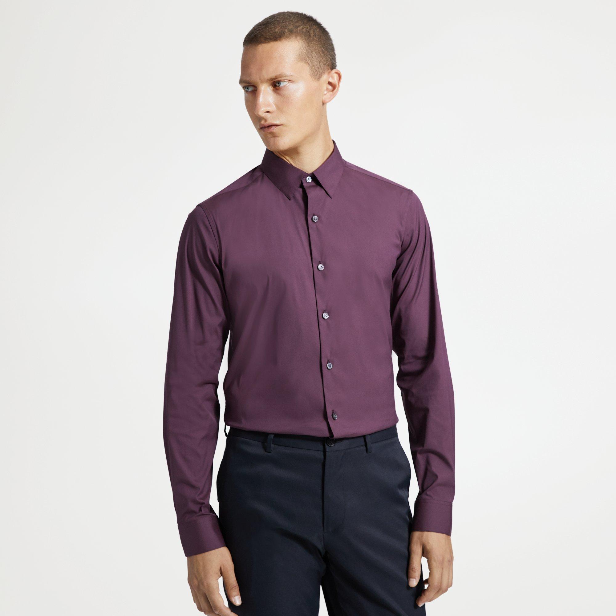 Stretch Cotton Tailored-Fit Shirt
