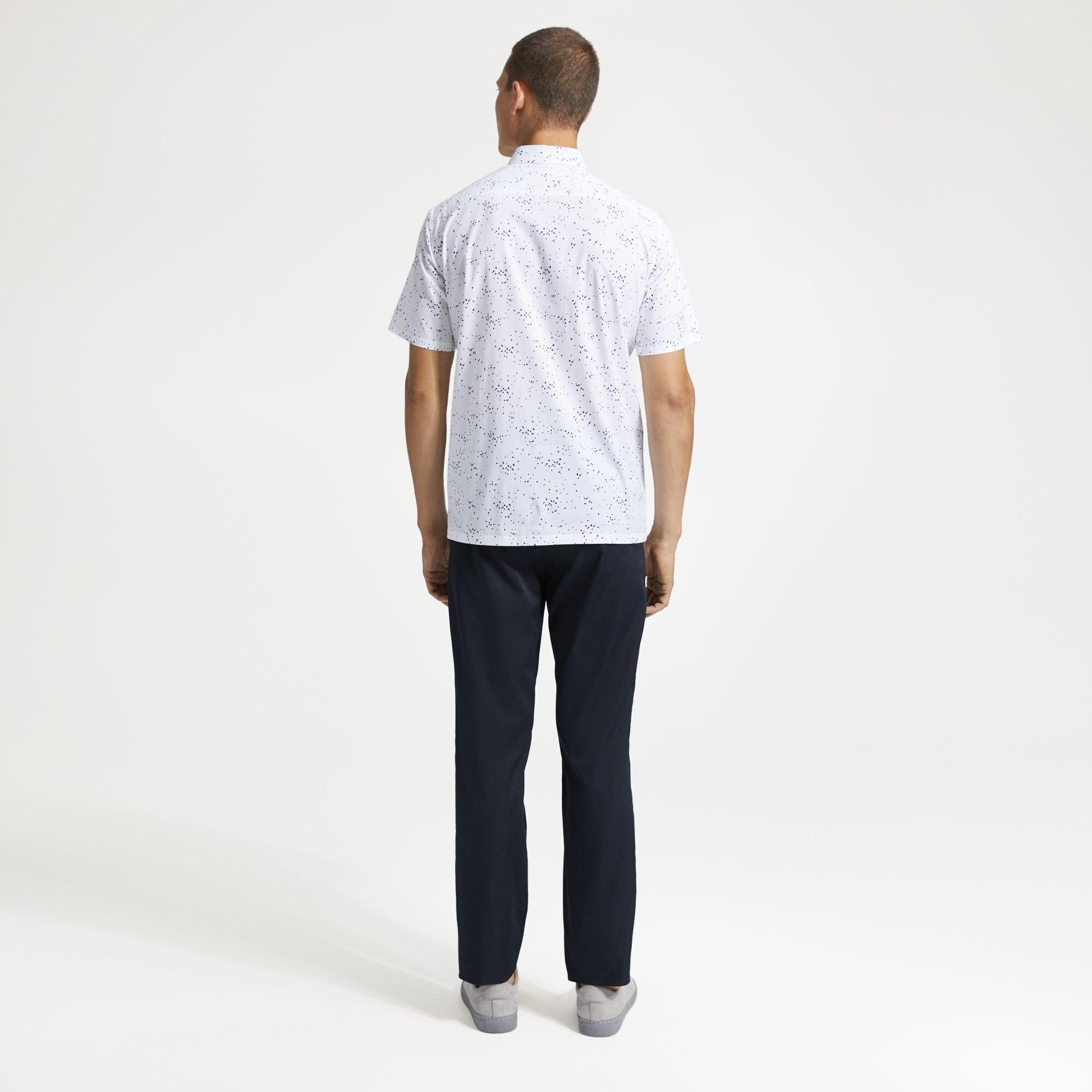 Irving Short-Sleeve Shirt in Printed Cotton