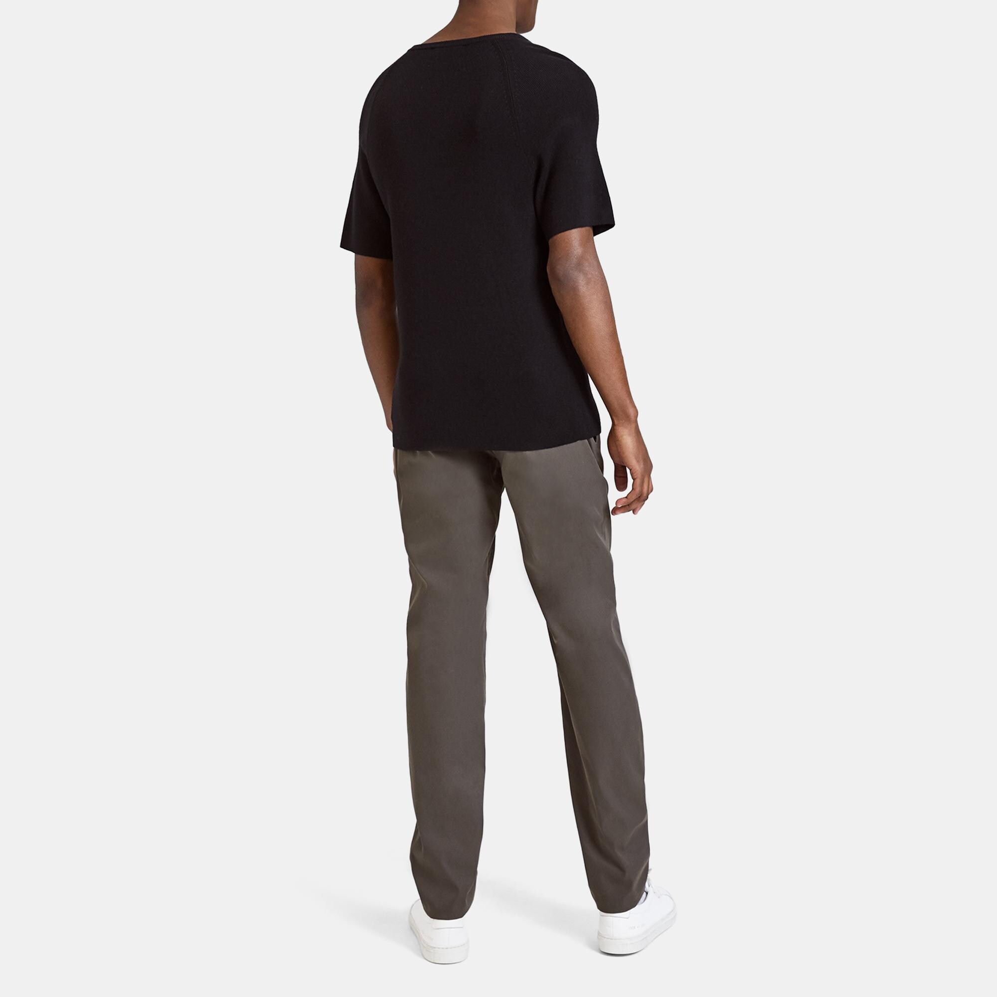 Merino Raglan Short-Sleeve Sweater