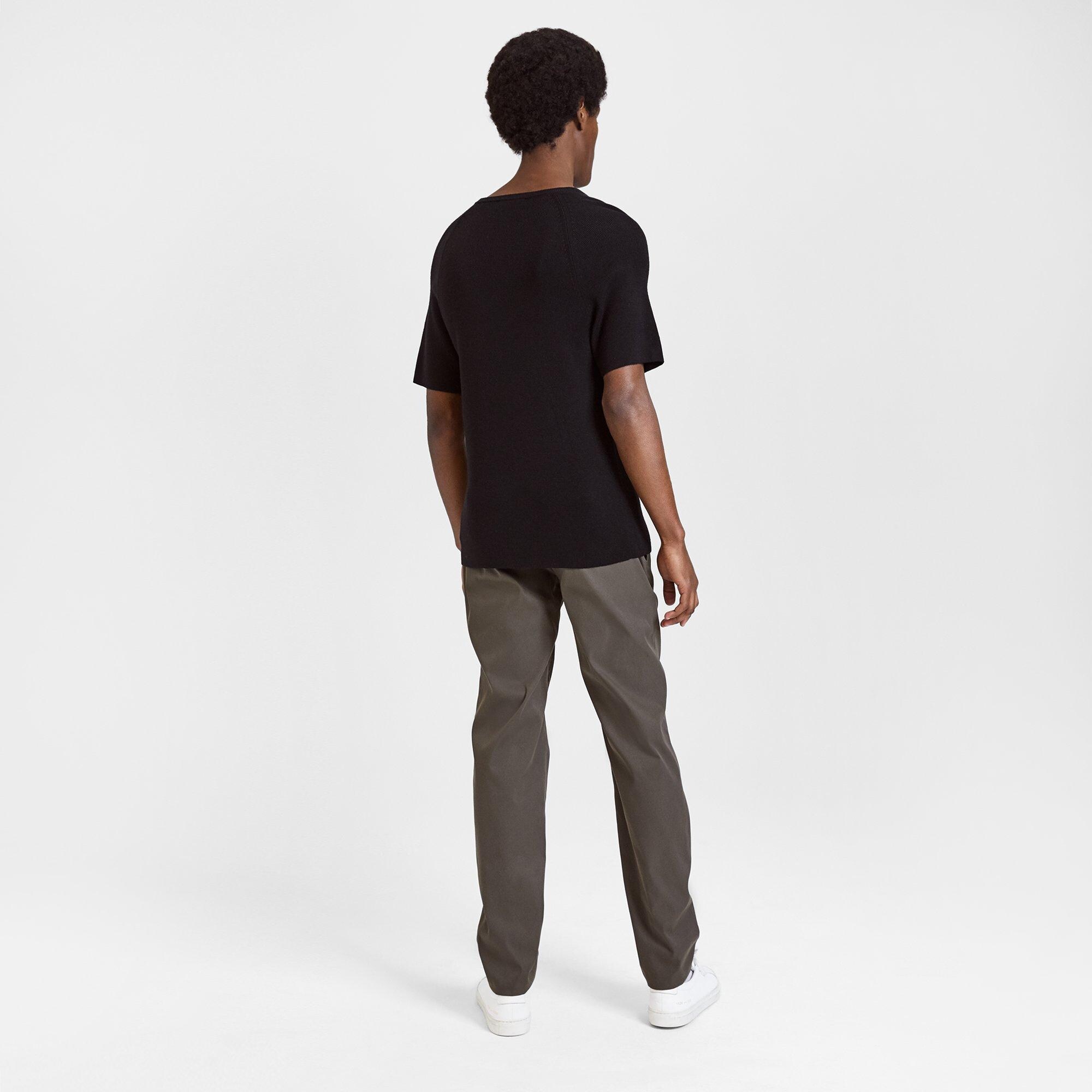 Merino Raglan Short-Sleeve Sweater