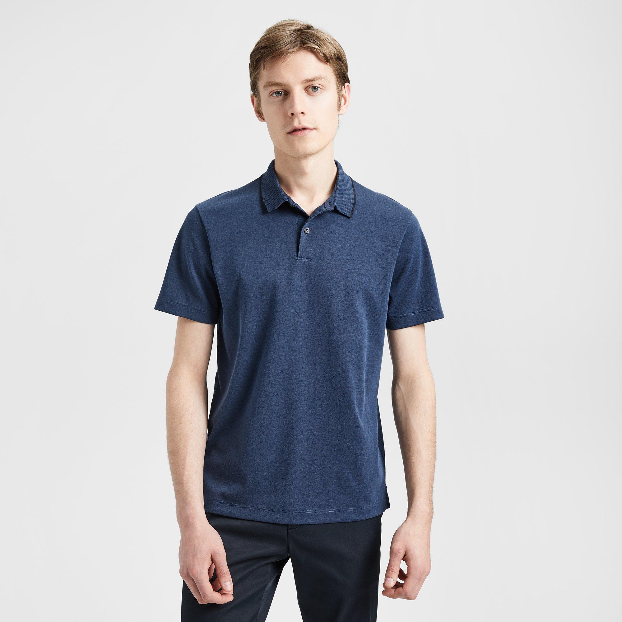 Theory Official Site  Cotton Pique Standard Polo