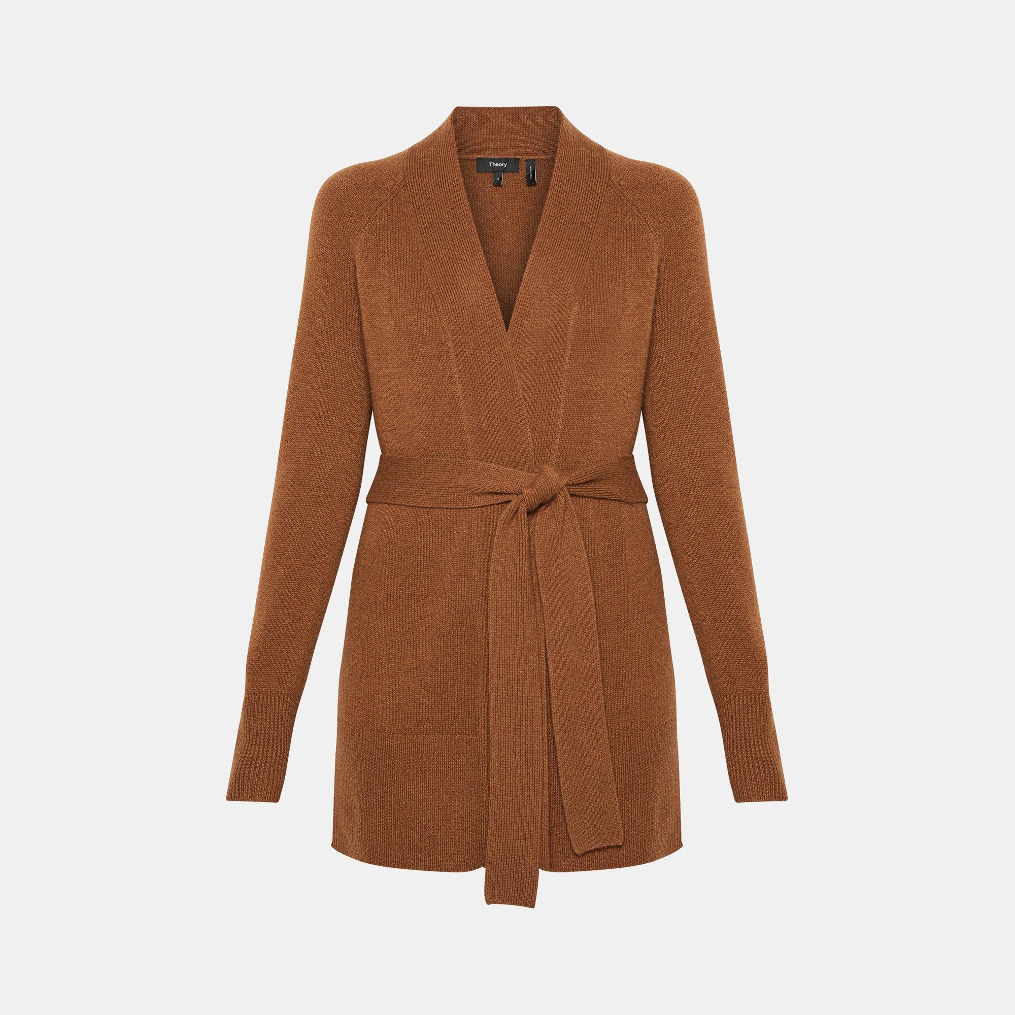 Belted Cardigan in Cashmere