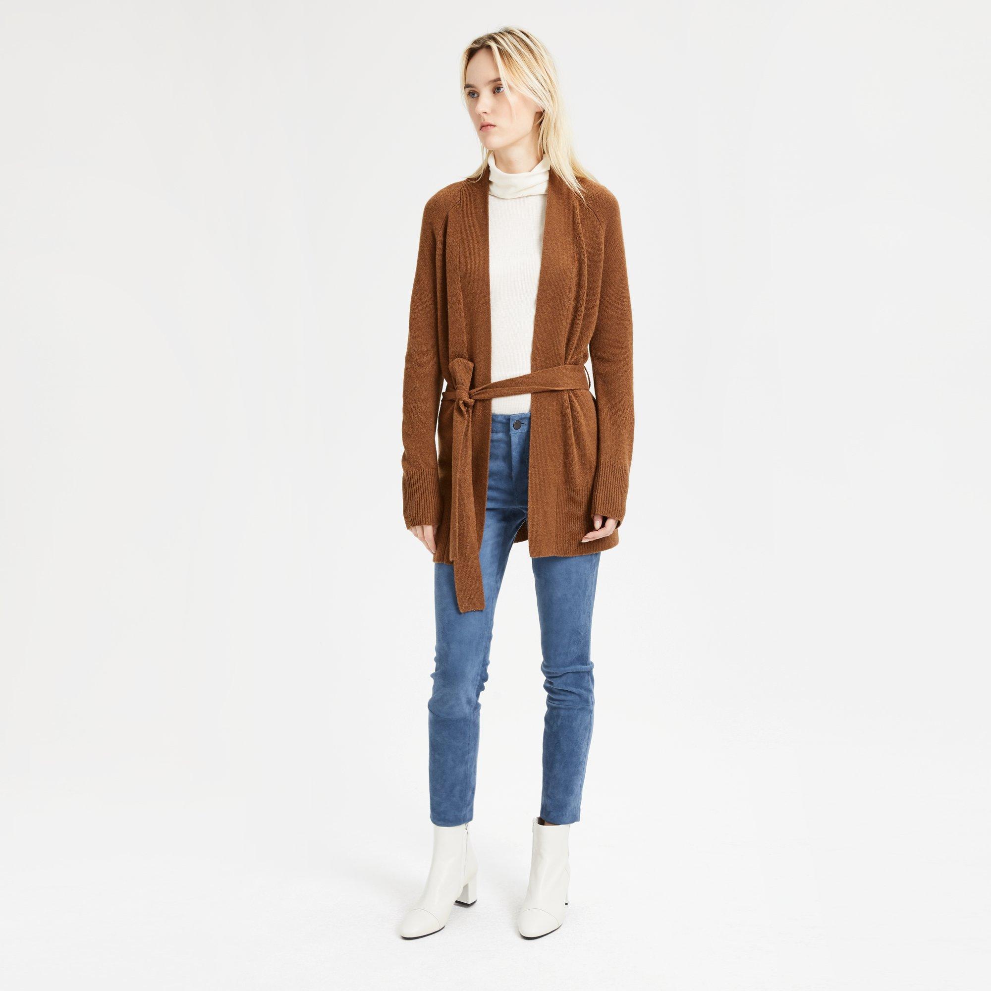 Belted Cardigan in Cashmere