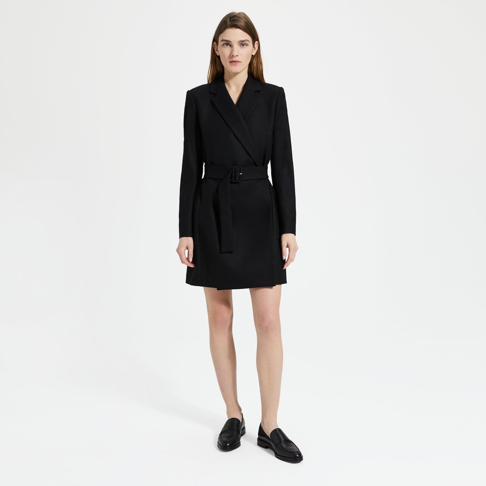 Wool Flannel Blazer Dress