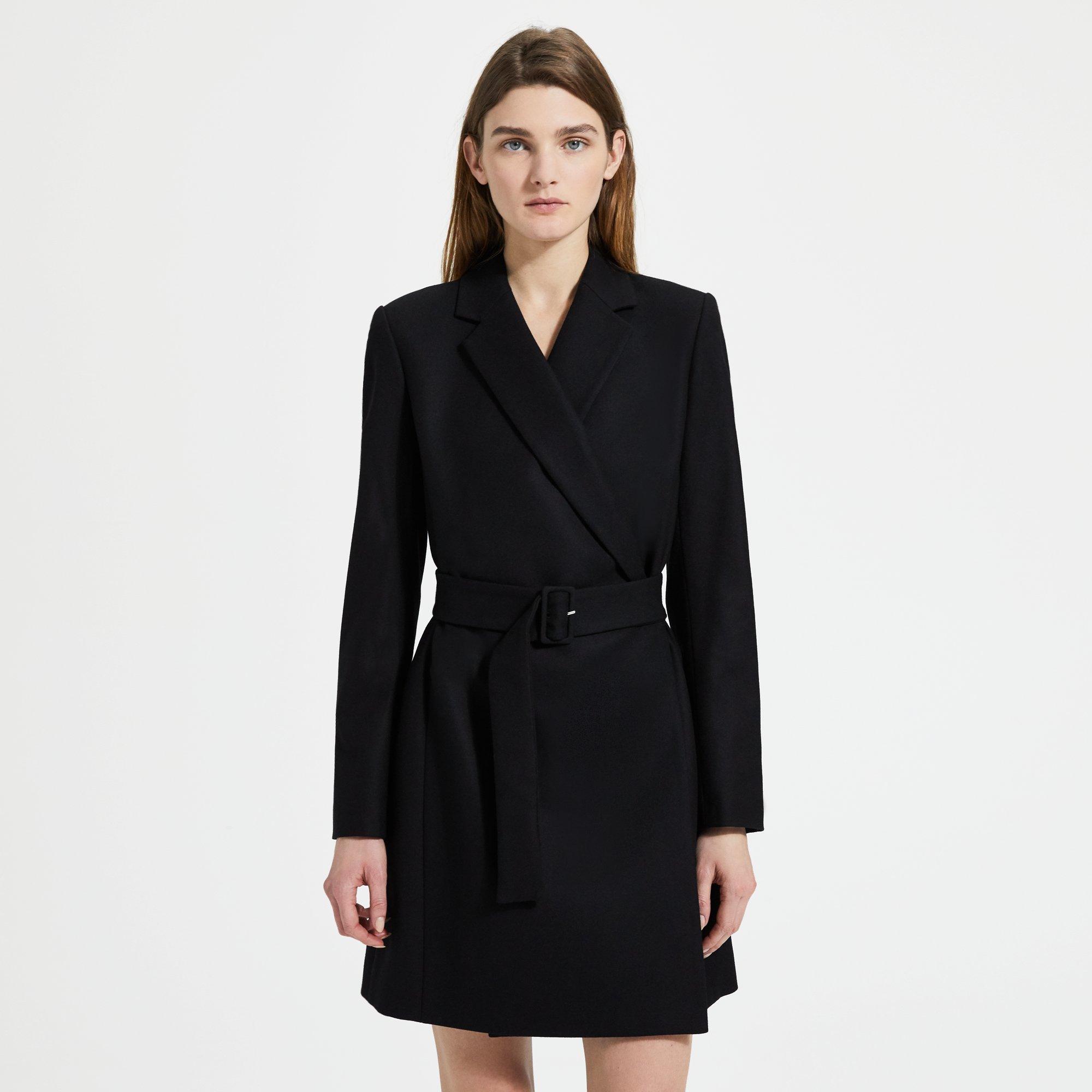 Wool Flannel Blazer Dress