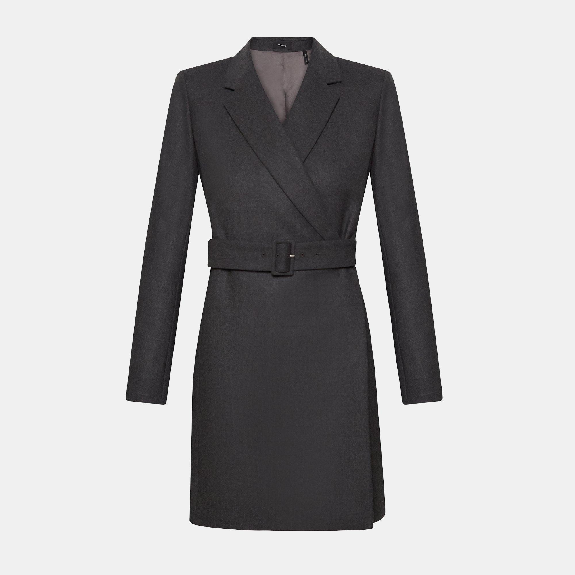 Wool Flannel Blazer Dress