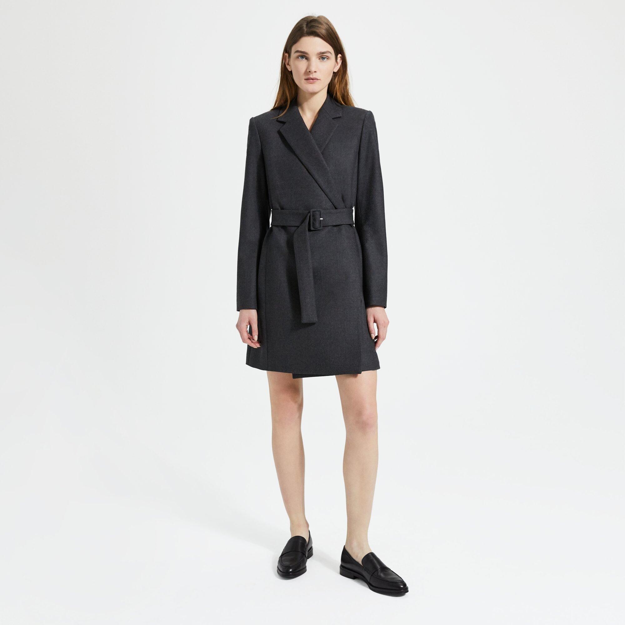 Wool Flannel Blazer Dress