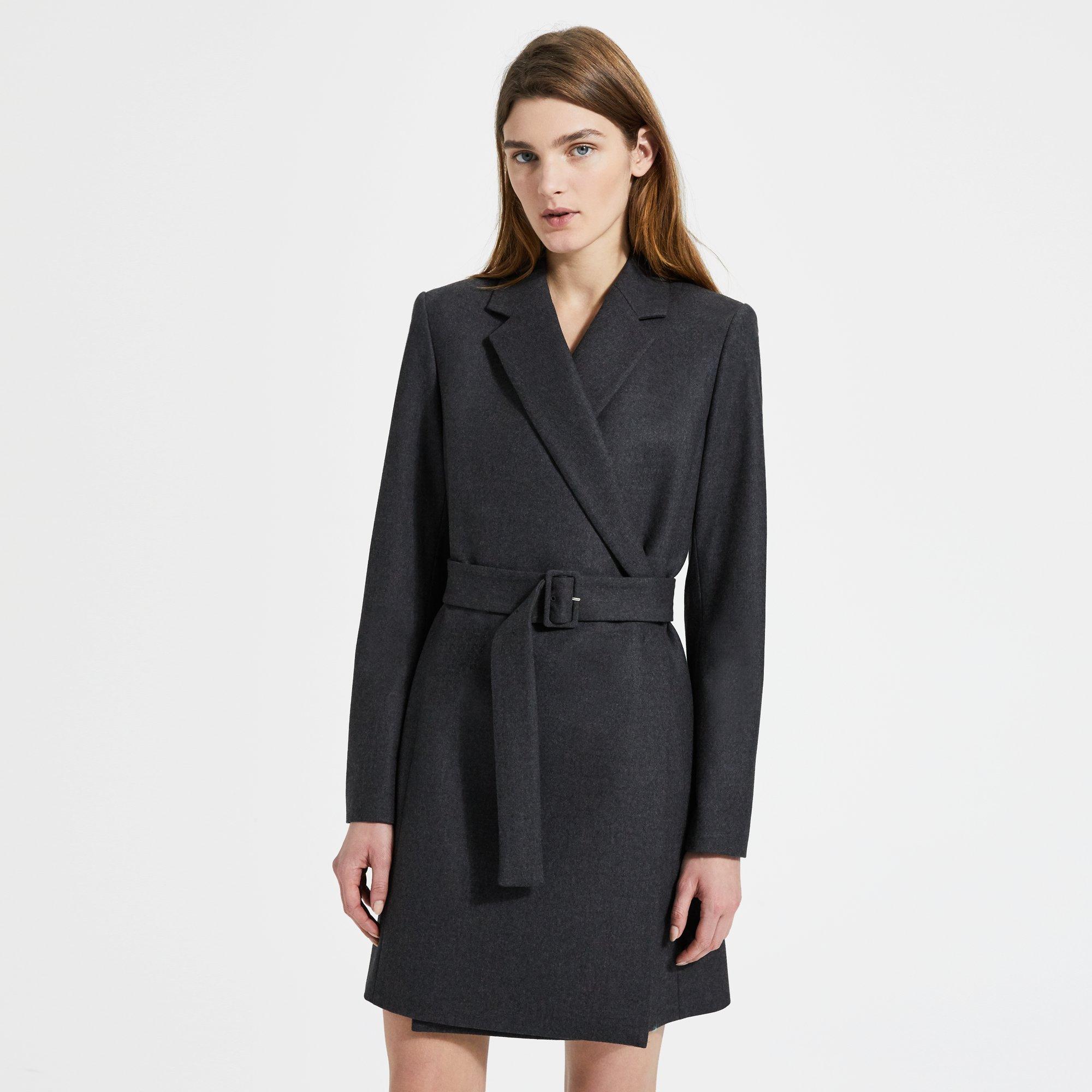 Wool Flannel Blazer Dress