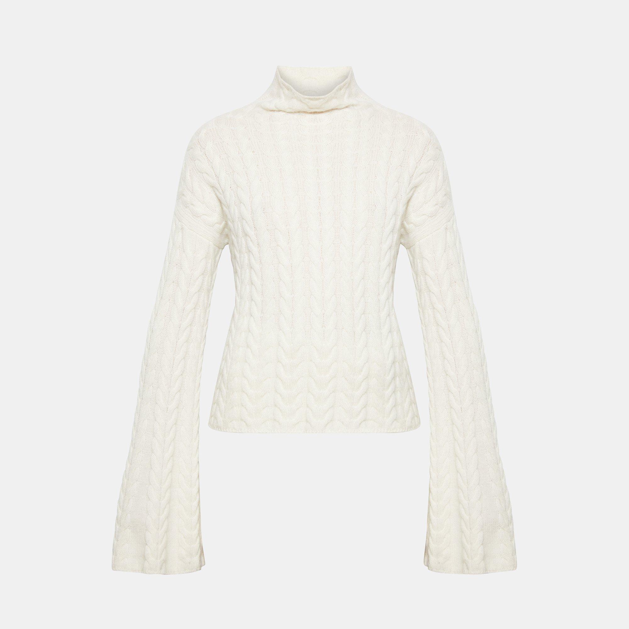 Theory horseshoe cable deals cashmere sweater