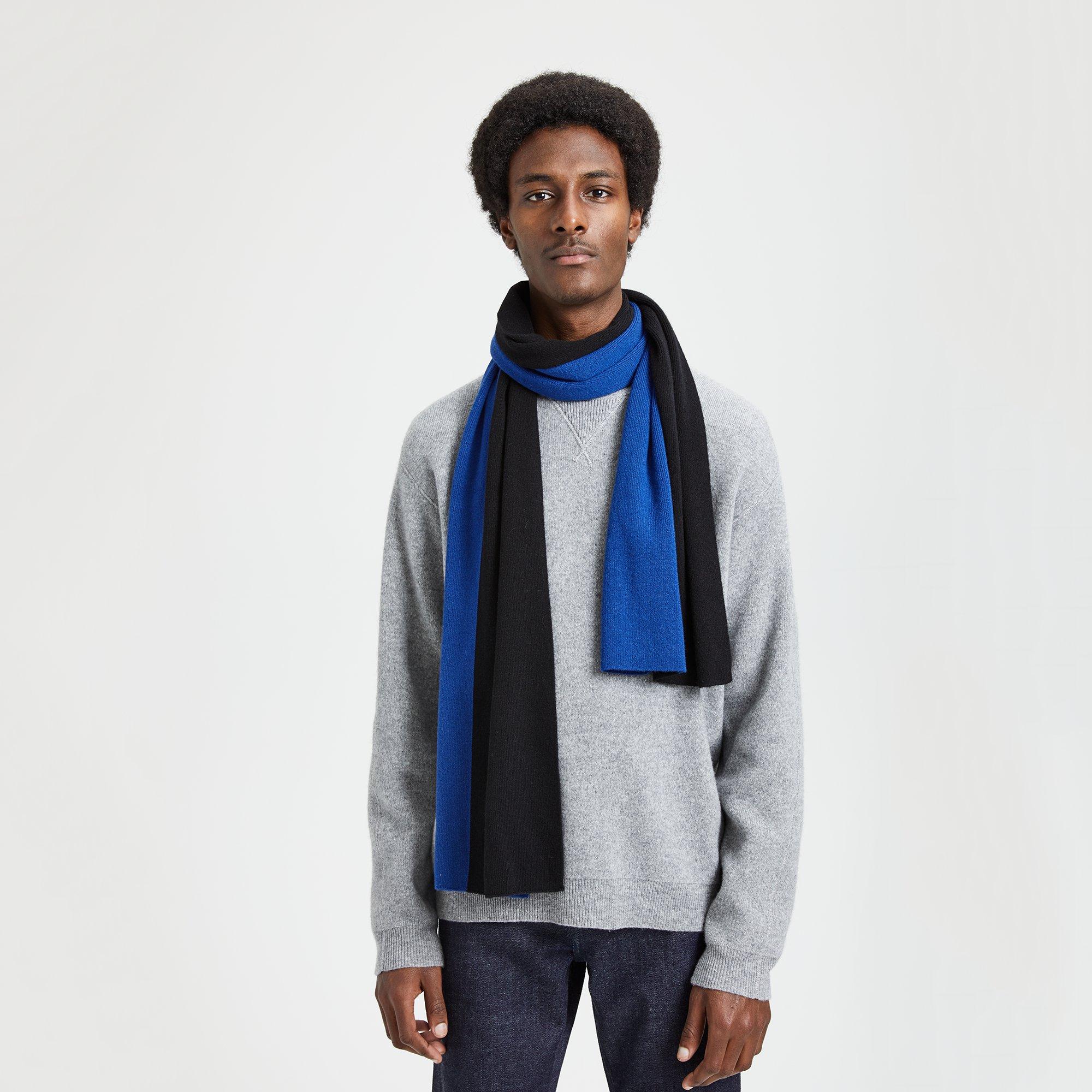Color-Blocked Cashmere Scarf