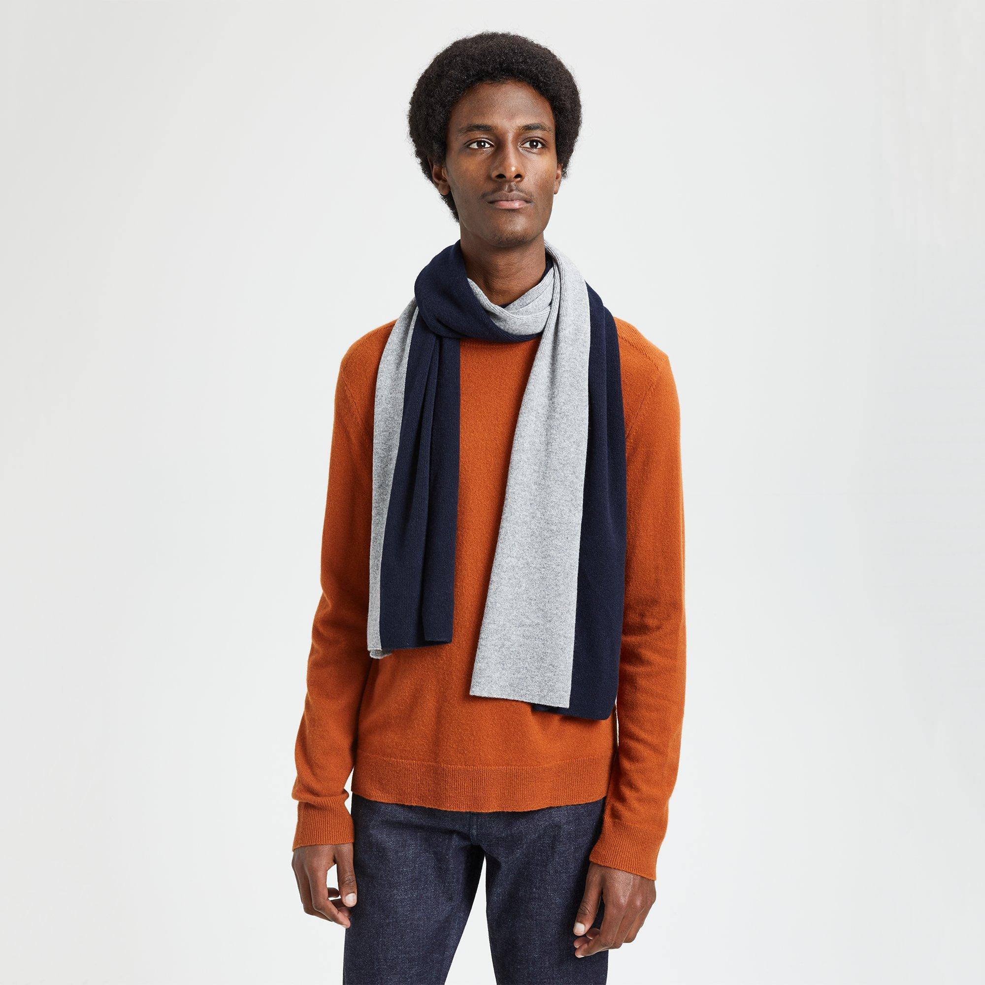 Color-Blocked Cashmere Scarf