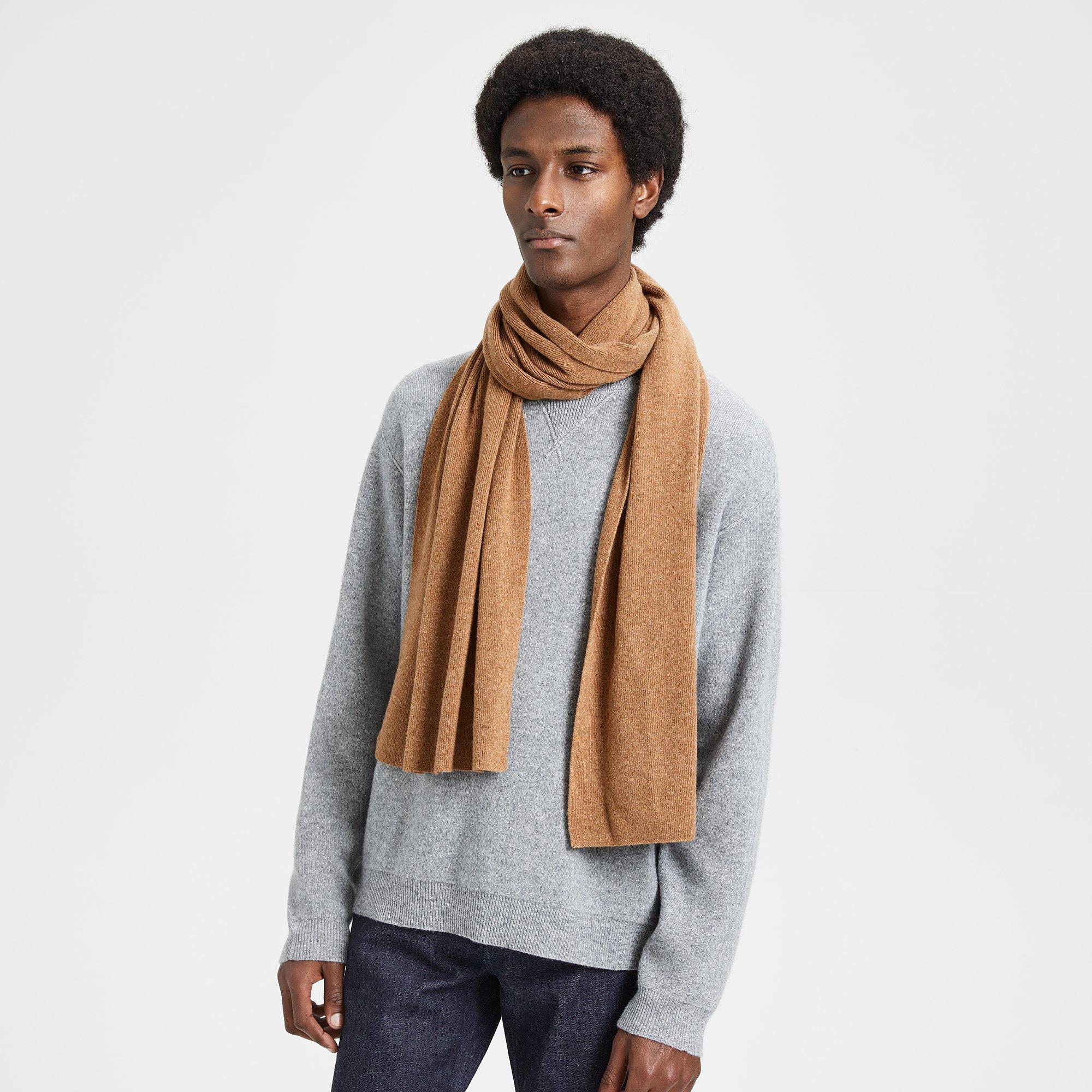 Cashmere Ribbed Scarf