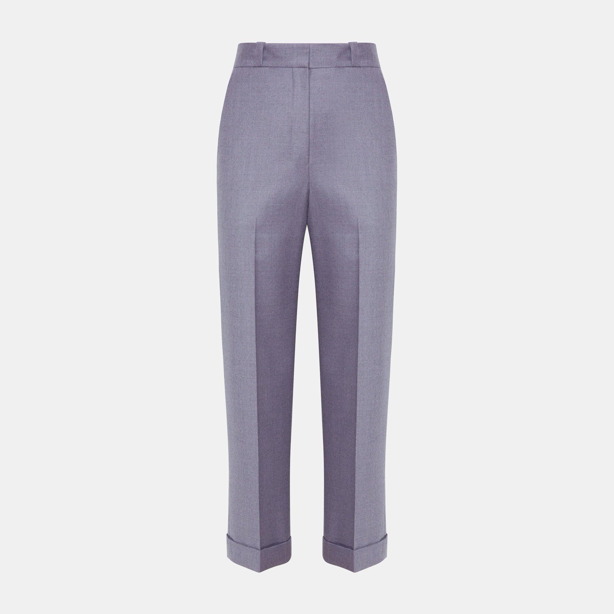 Sleek Flannel Straight Cuff Pant