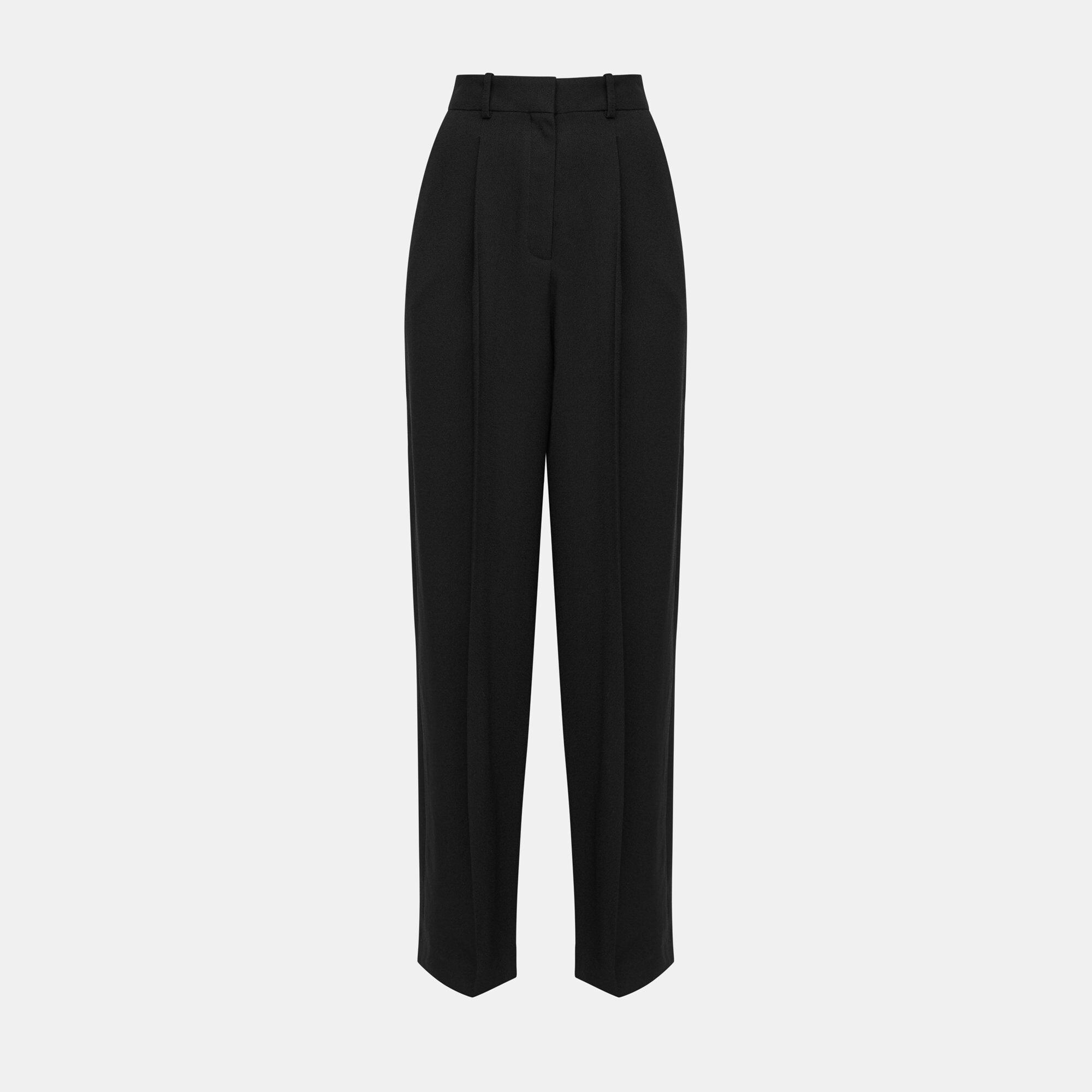 Textured Cady Pleated Trouser