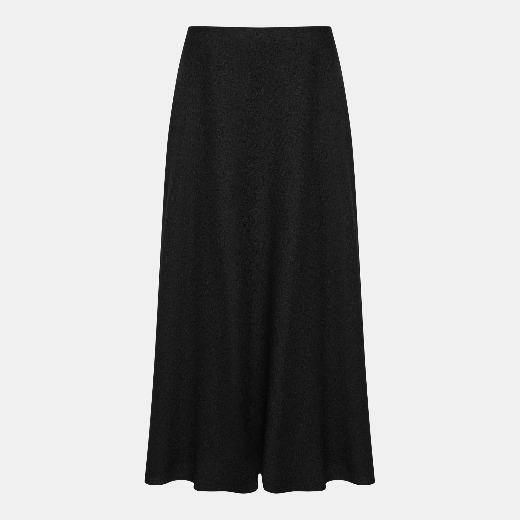 Textured Cady Long Full Skirt