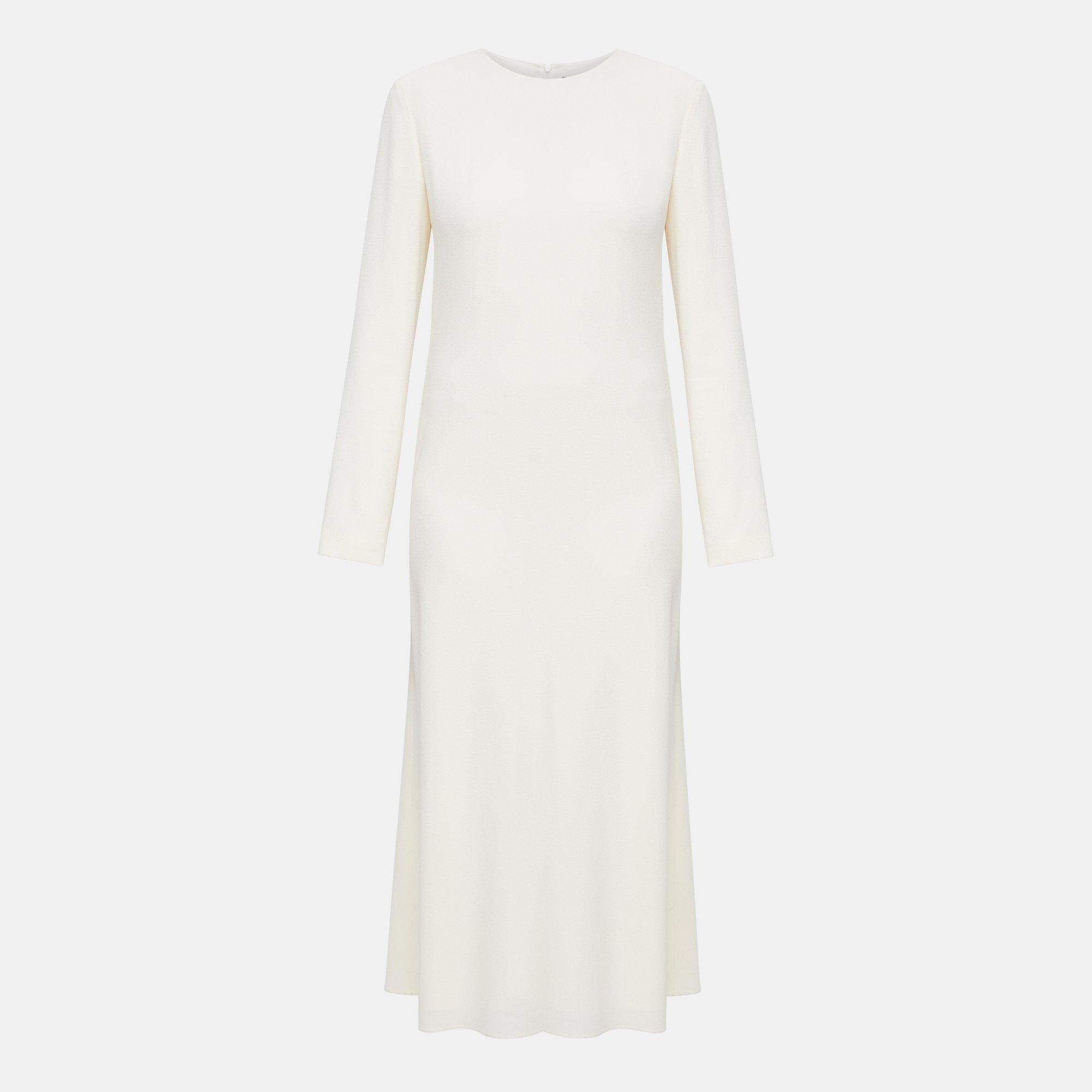 Textured Cady A-Line Dress | Theory