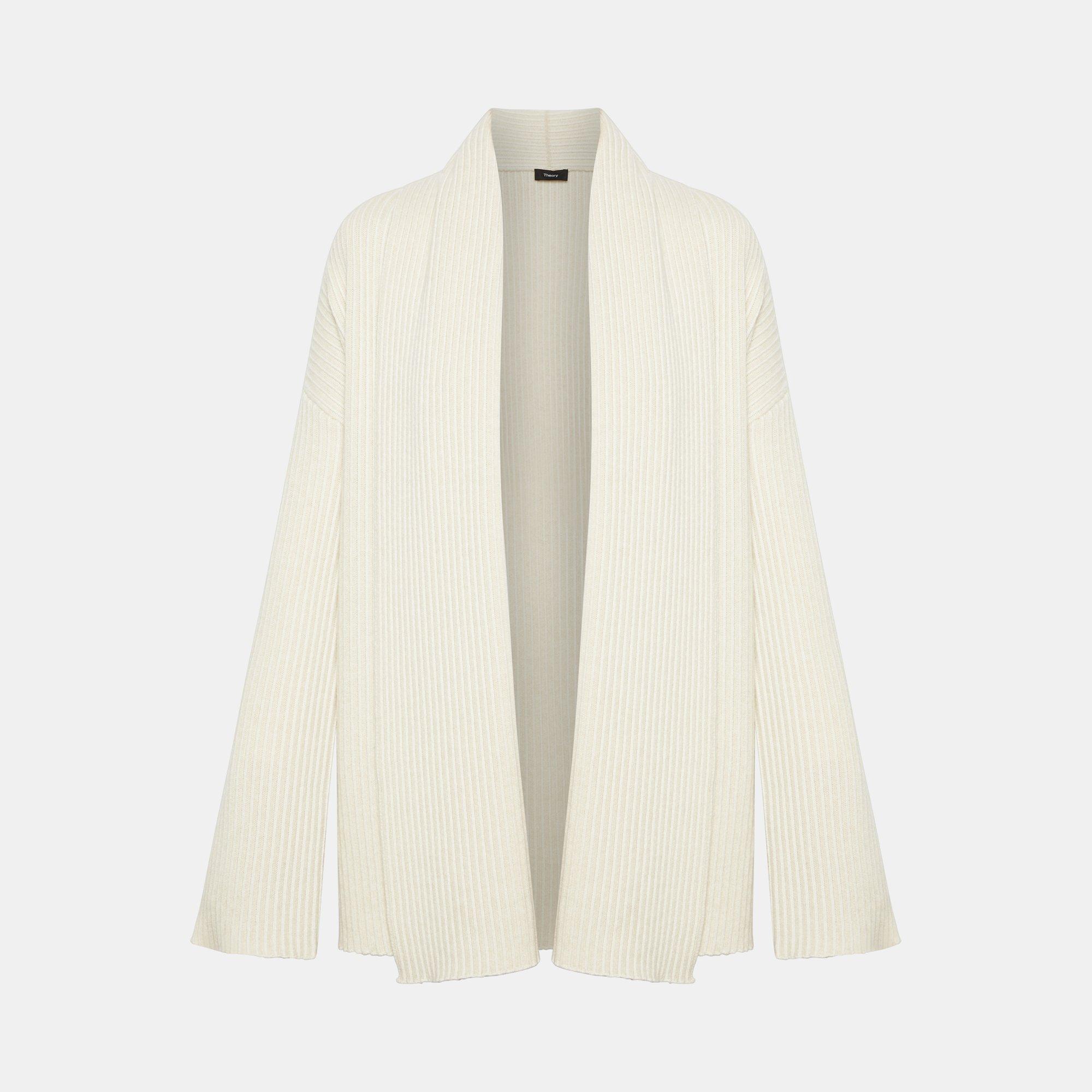 Cashmere Oversized Rib Cardigan