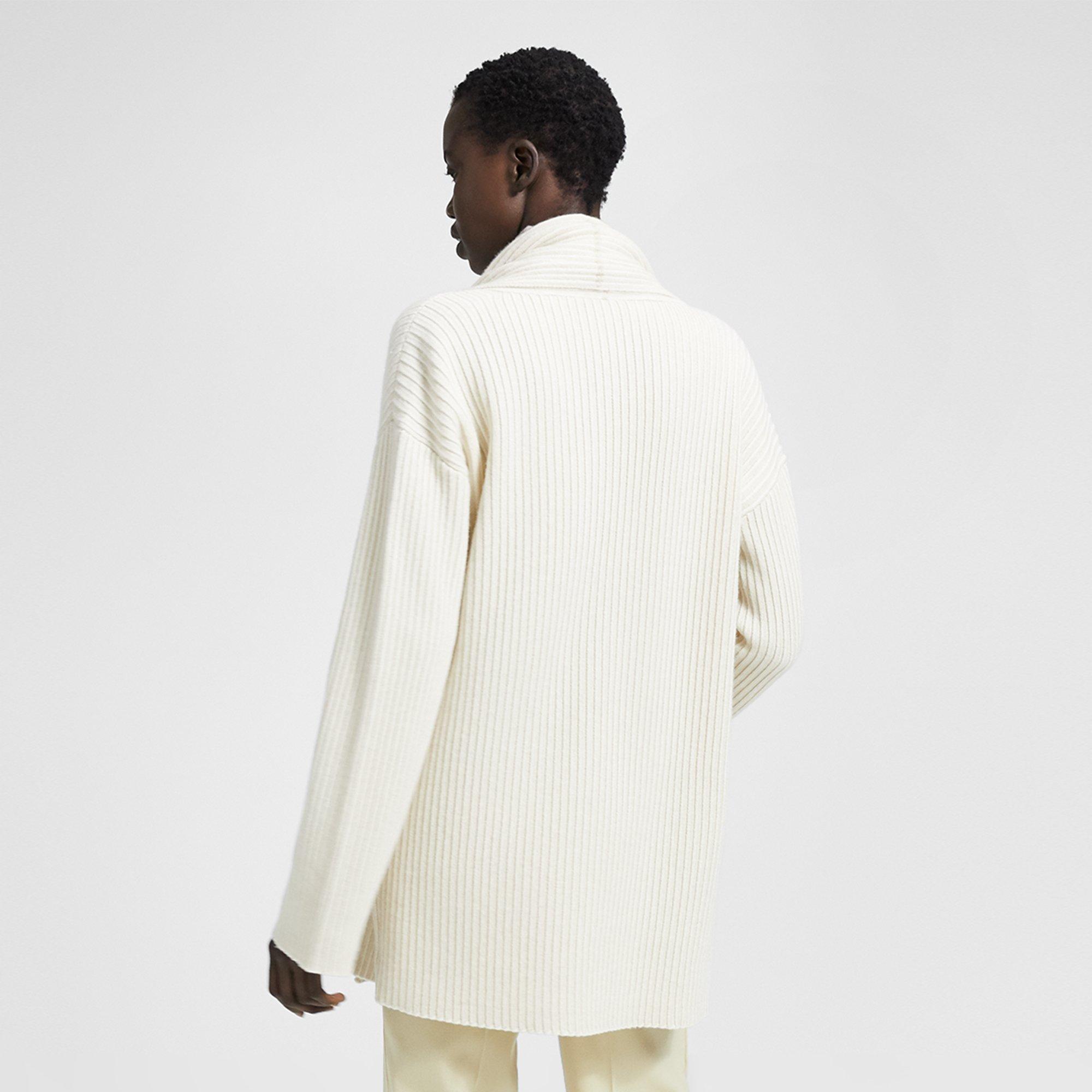 Cashmere Oversized Rib Cardigan