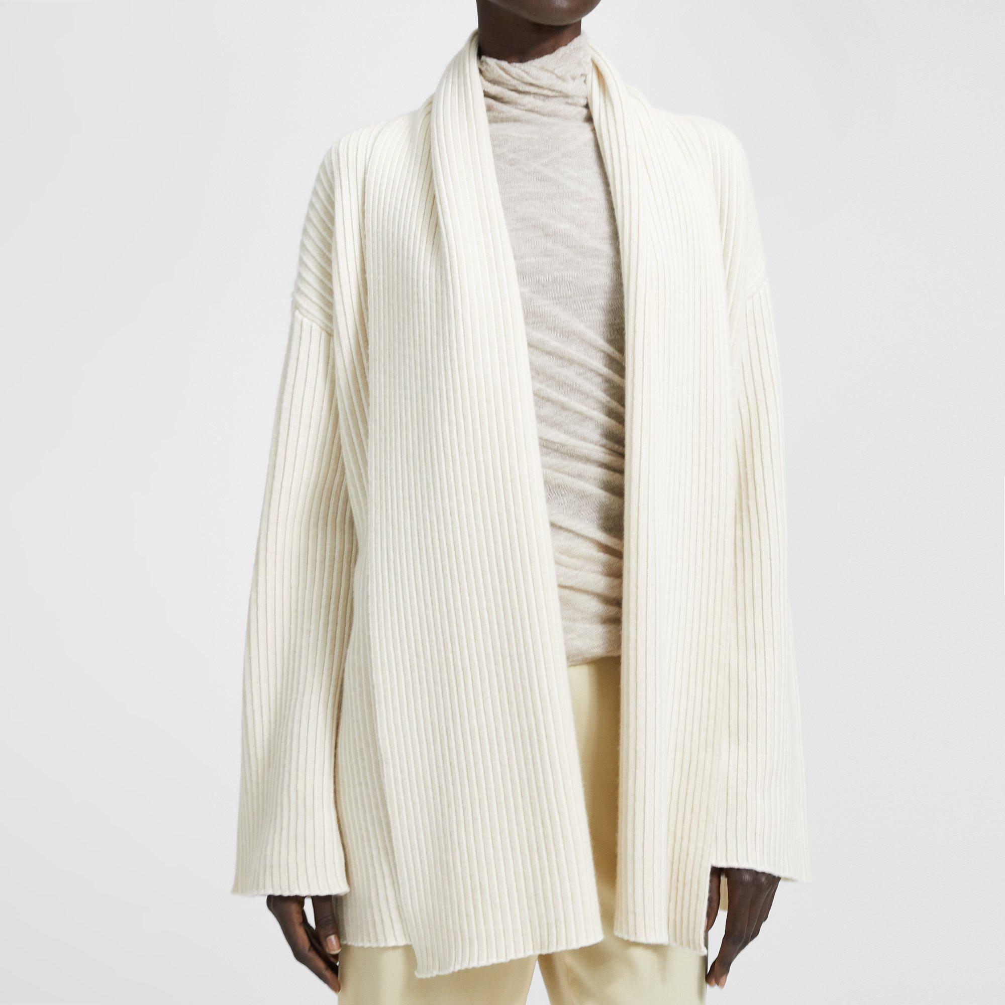 Cashmere Oversized Rib Cardigan