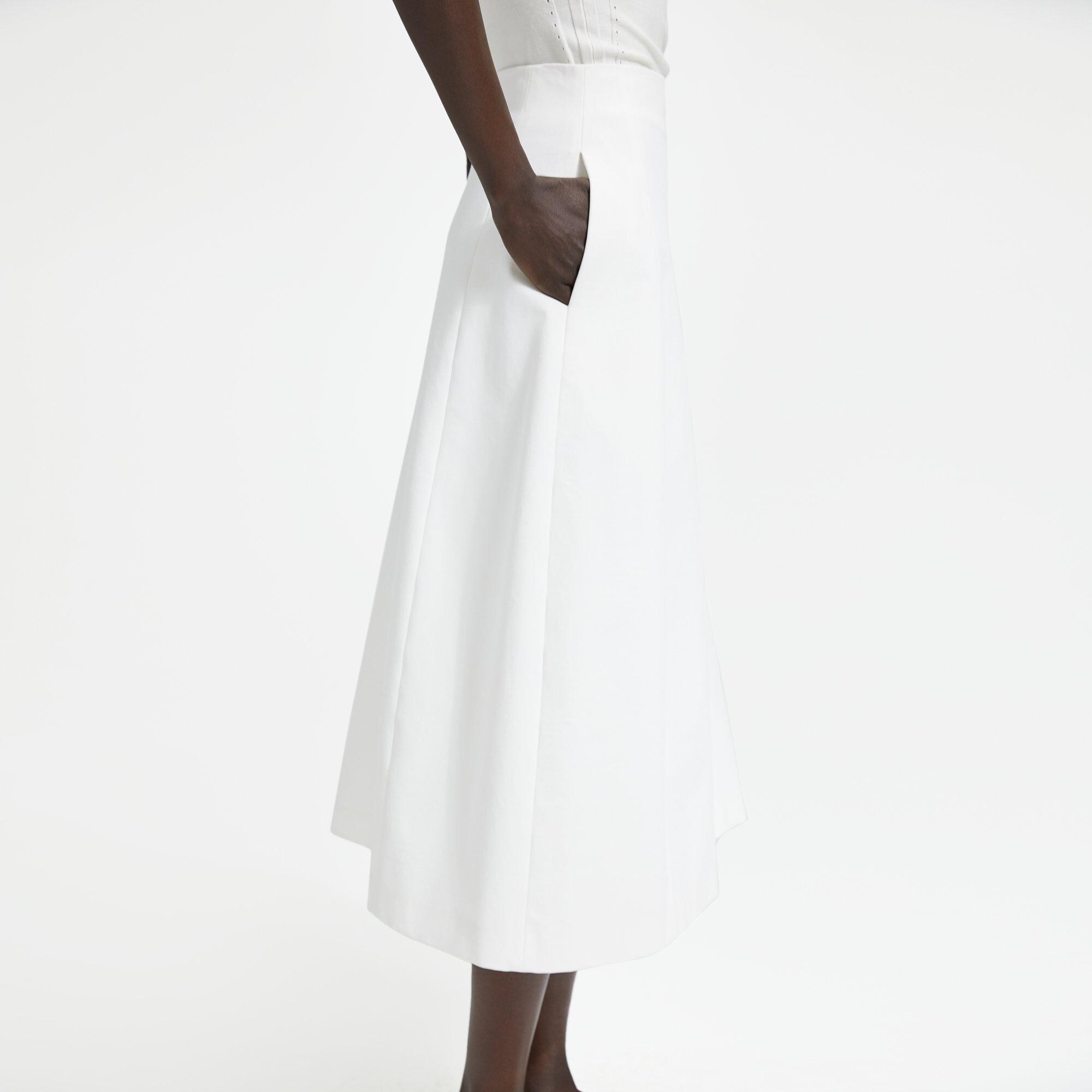 Double Stretch Cotton Tulip Skirt