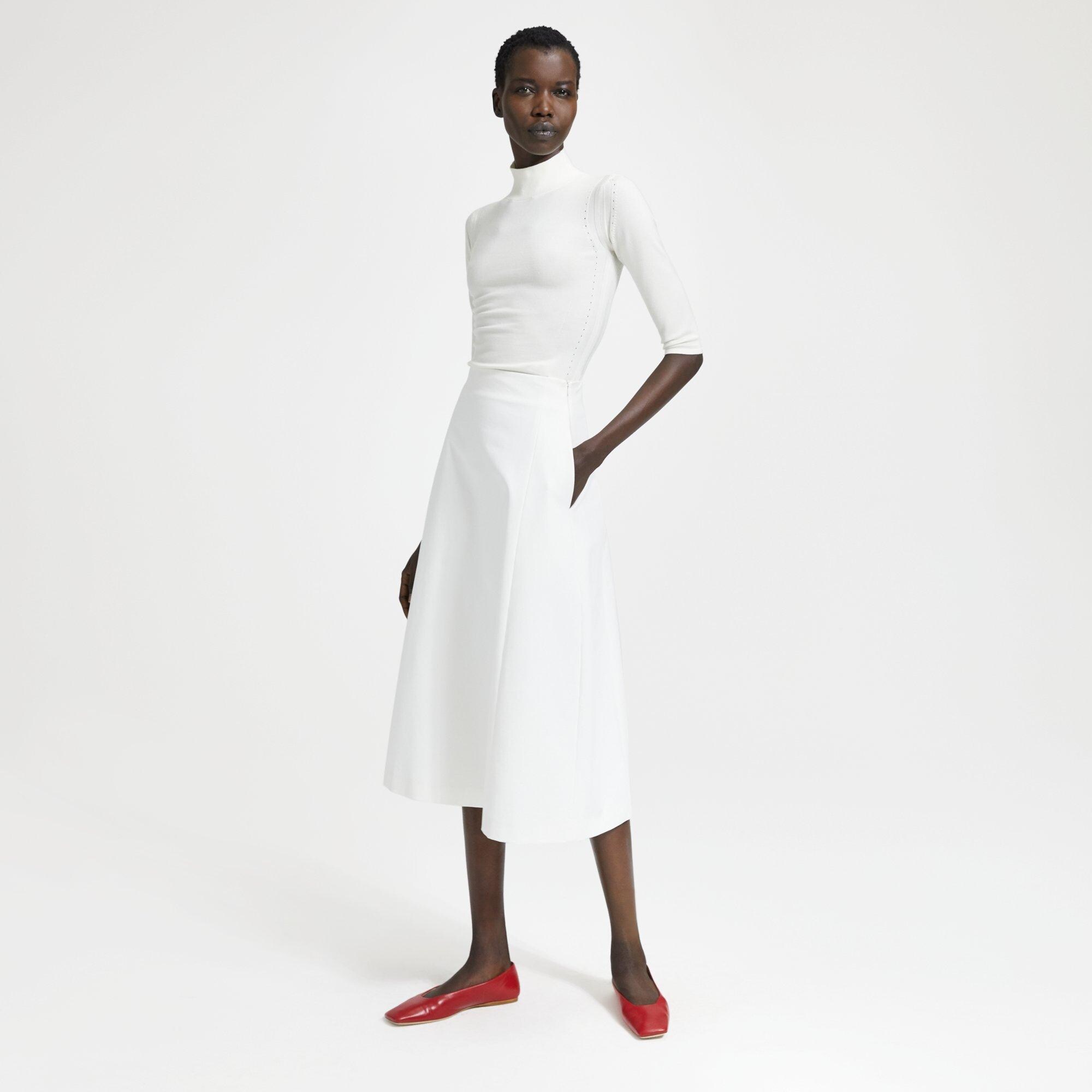 Double Stretch Cotton Tulip Skirt