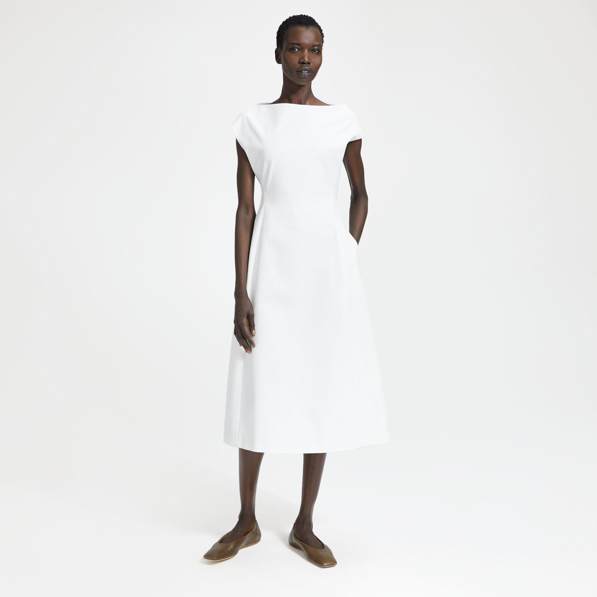 Theory boat 2025 neck tulip dress