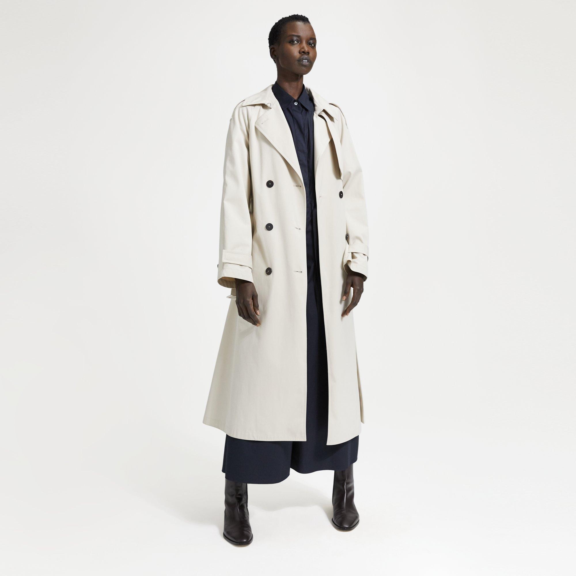 Theory white hot sale trench coat