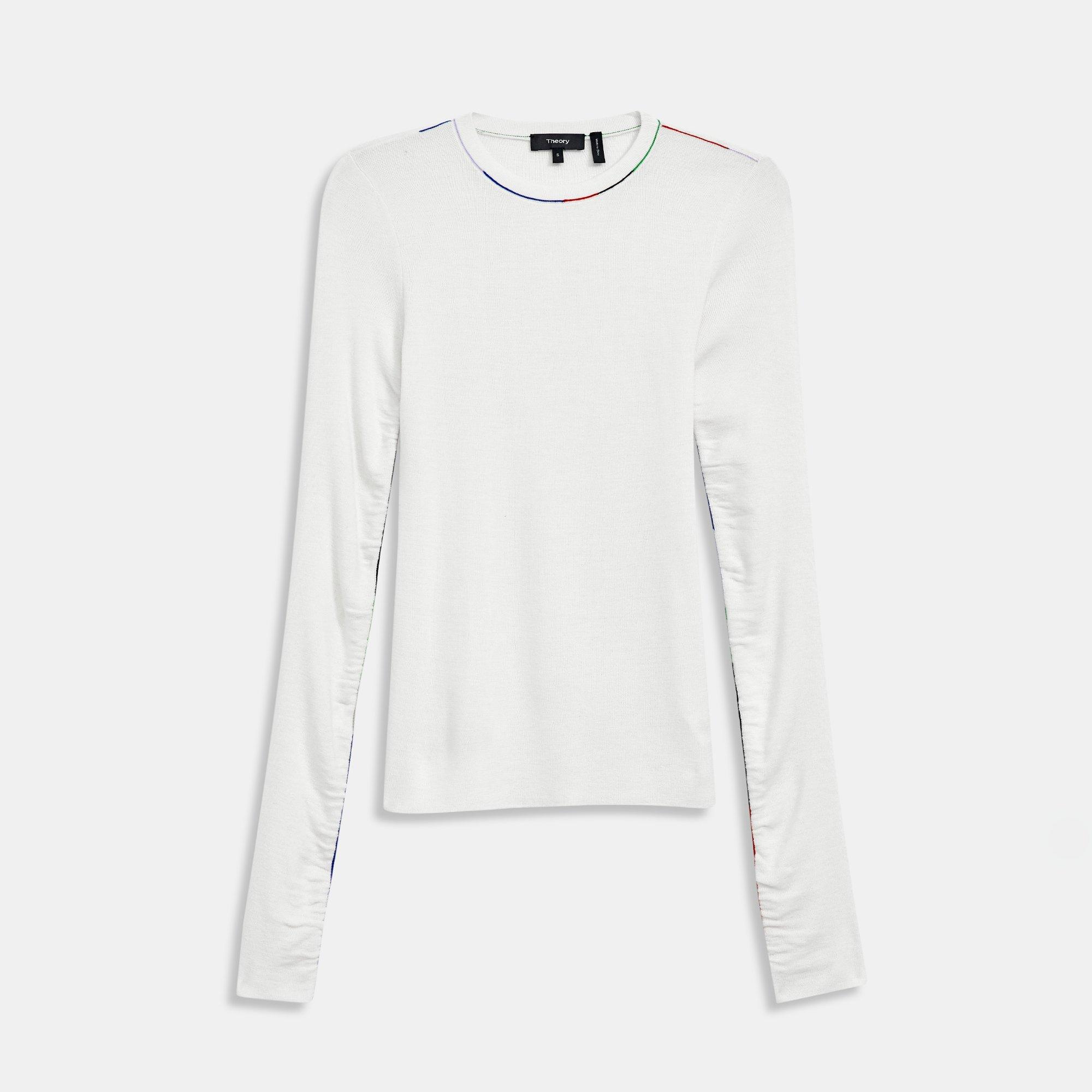 Multi-Color Linked Crewneck Sweater