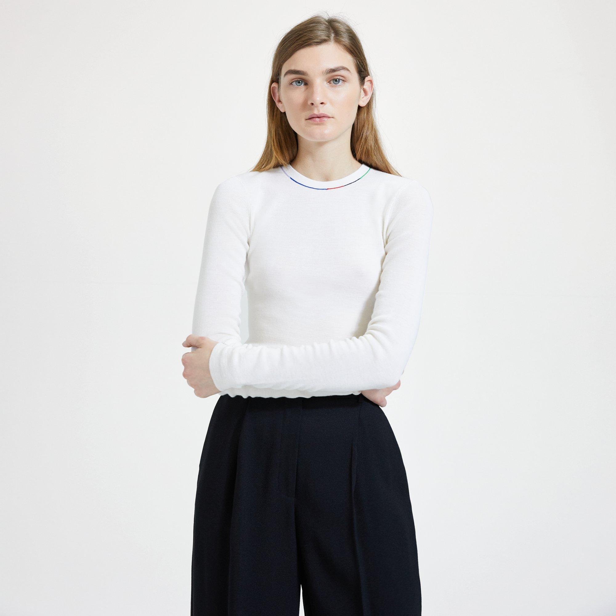 Multi-Color Linked Crewneck Sweater