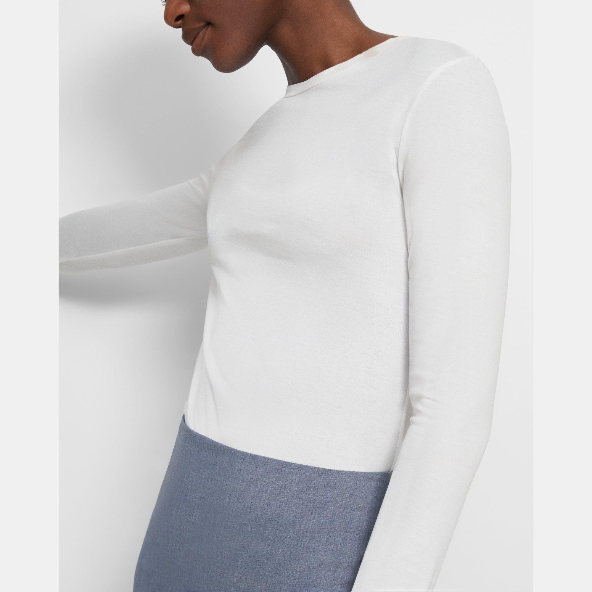 Tiny Long-Sleeve Tee in Cotton