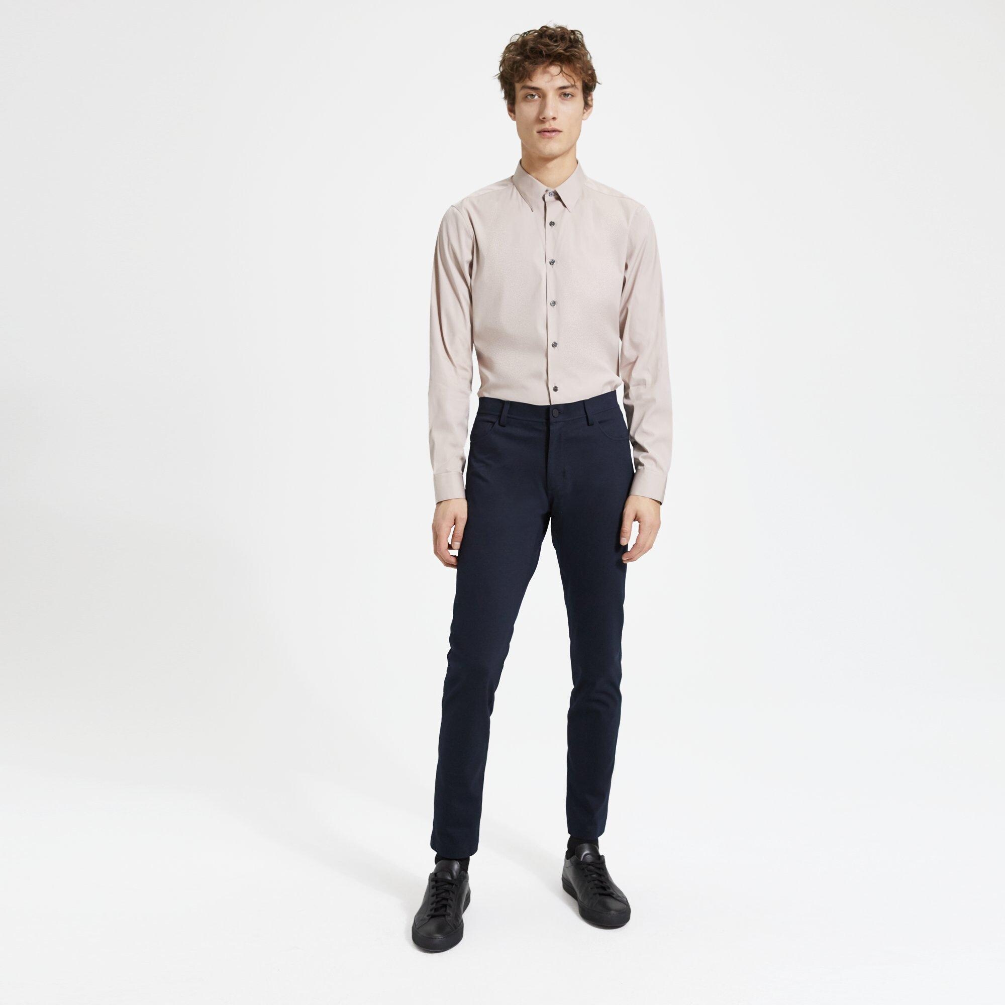 Stretch Cotton Tailored-Fit Shirt